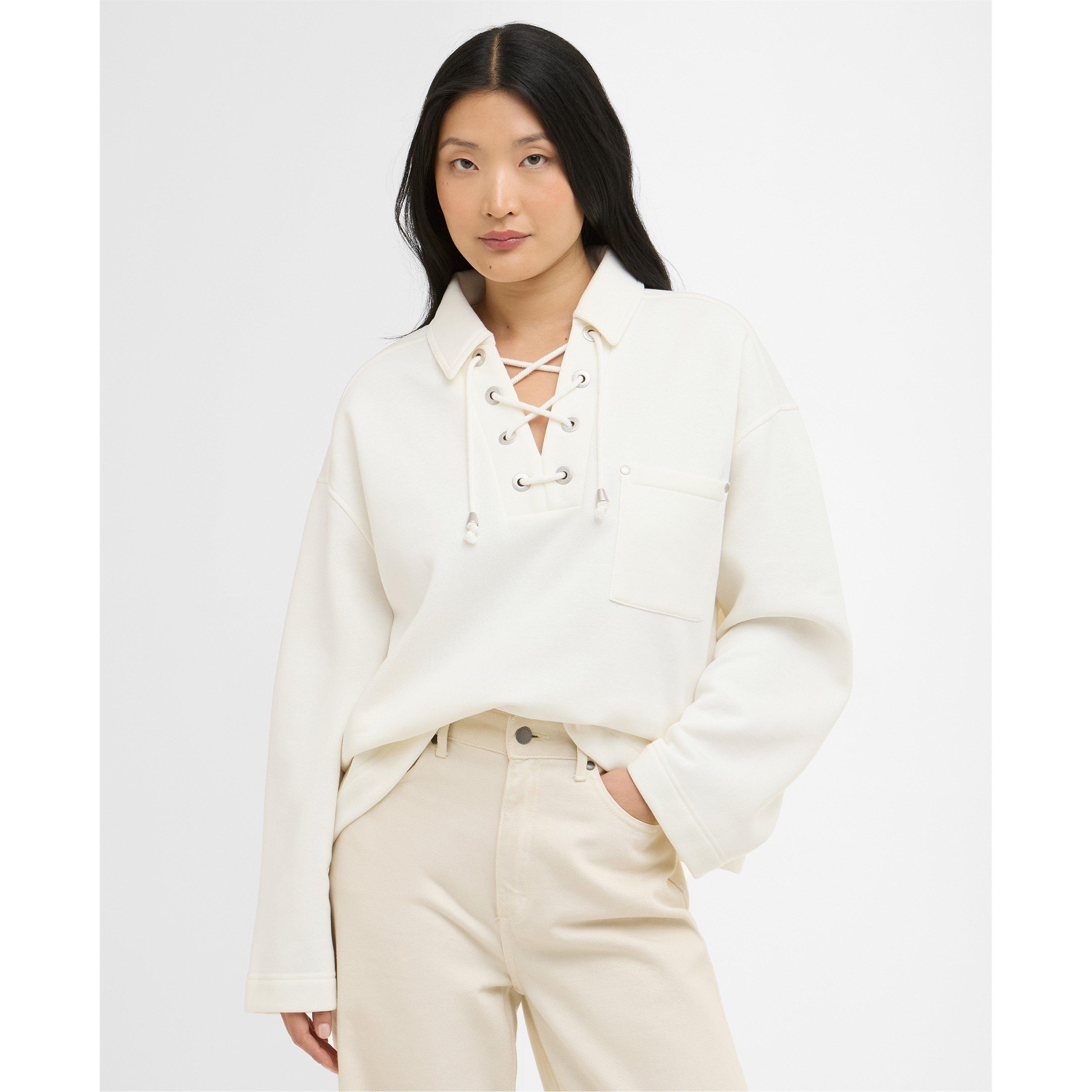 Ecru - Barbour - Womens Daya Sweatshirt - 2