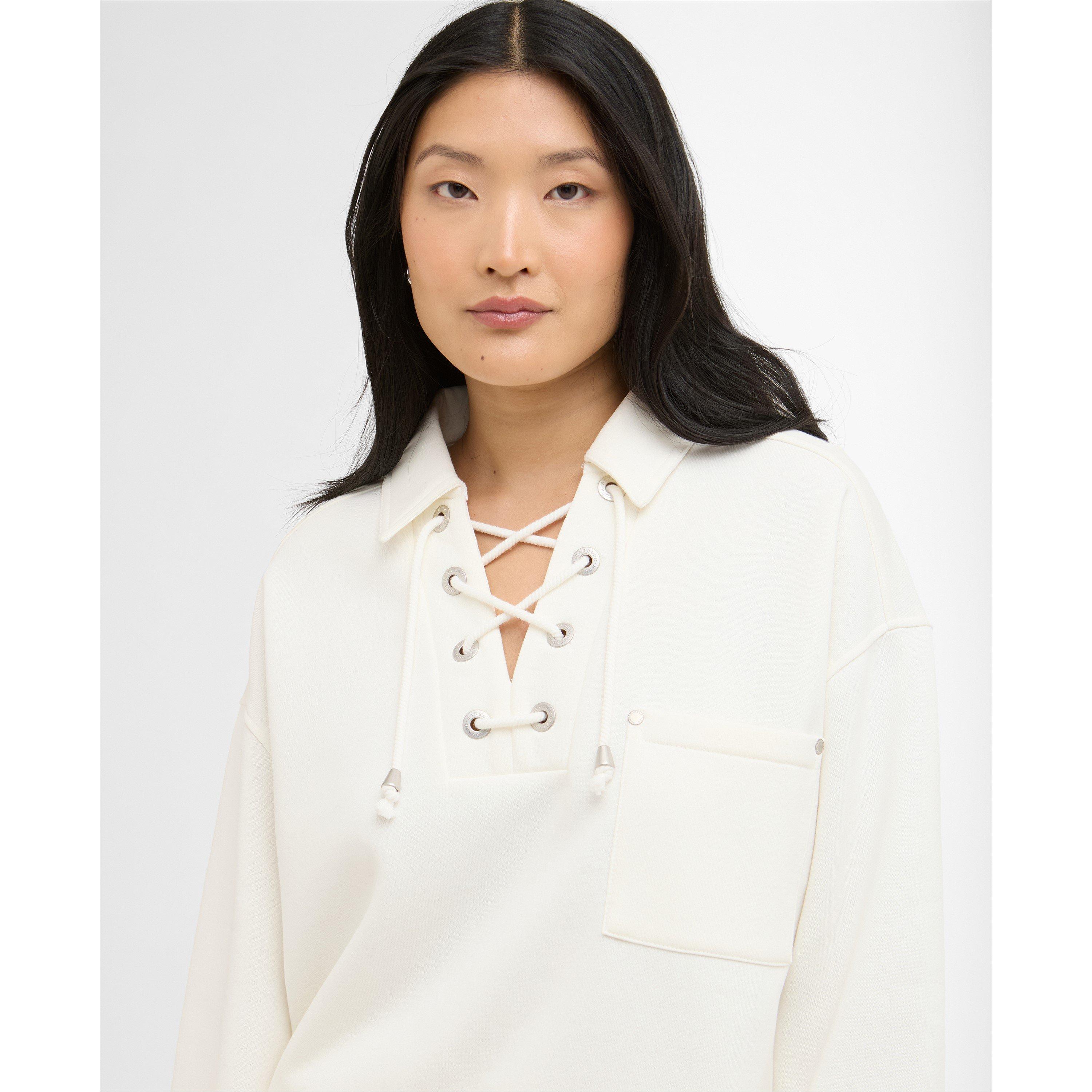 Ecru - Barbour - Womens Daya Sweatshirt - 5