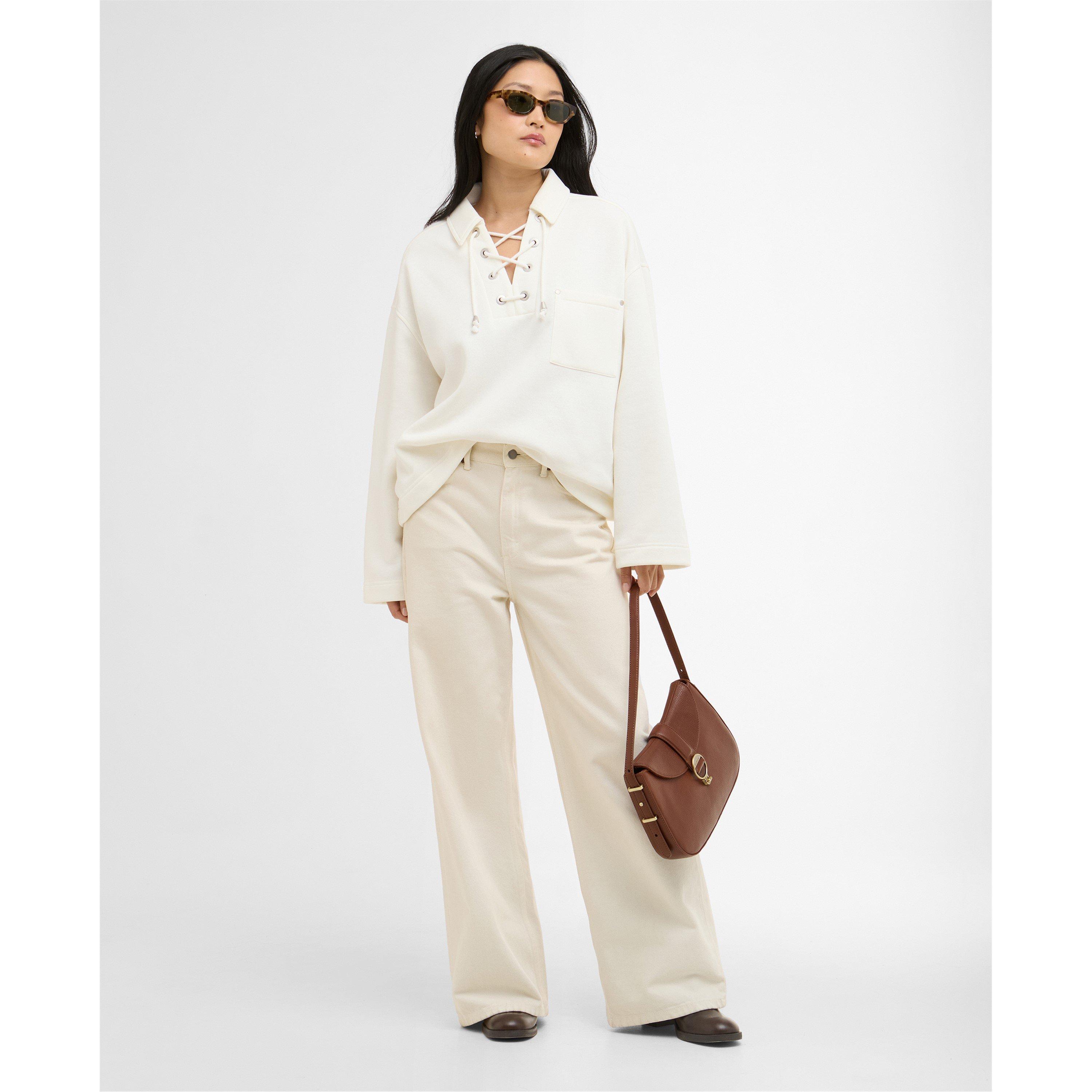 Ecru - Barbour - Womens Daya Sweatshirt - 6