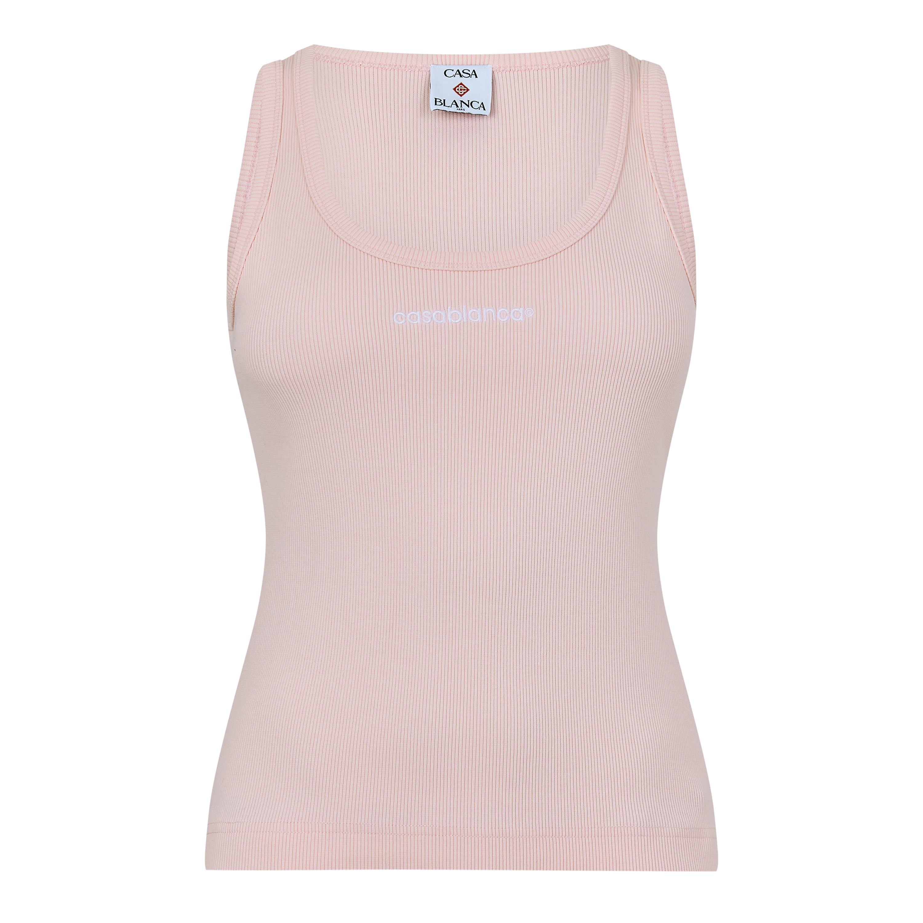 Casablanca Casa Rib Tank Ld63 - Pink - Size 12 (M)