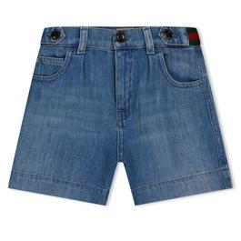 Gucci Denim Bermuda Shorts Juniors