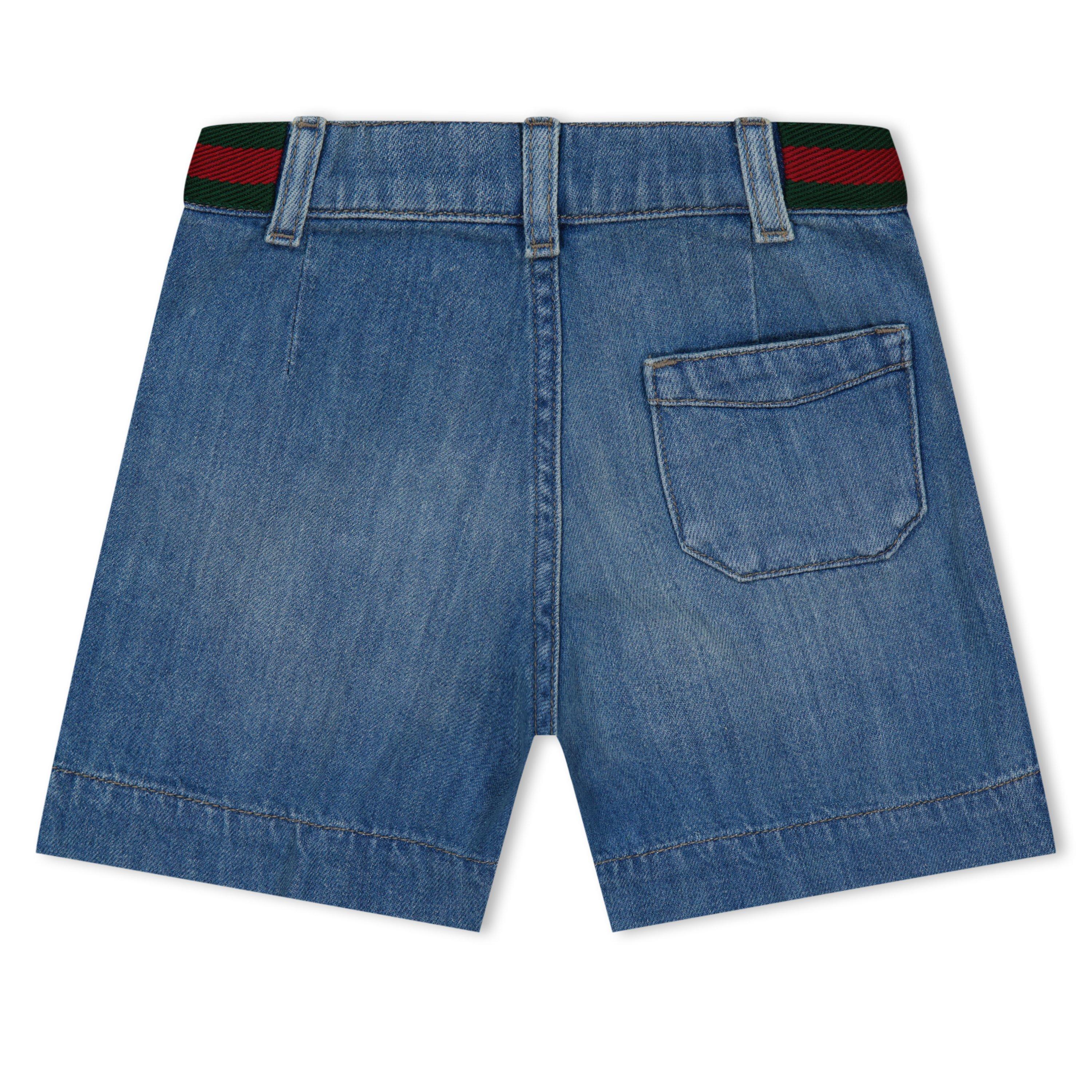 【WONDER WONDER】[back point] Biz Pocket Pintuck Bermuda PT Gucci | Denim Bermuda Shorts Juniors | Denim Shorts | Cruise