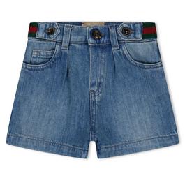 Gucci Baby Denim Bermuda Shorts