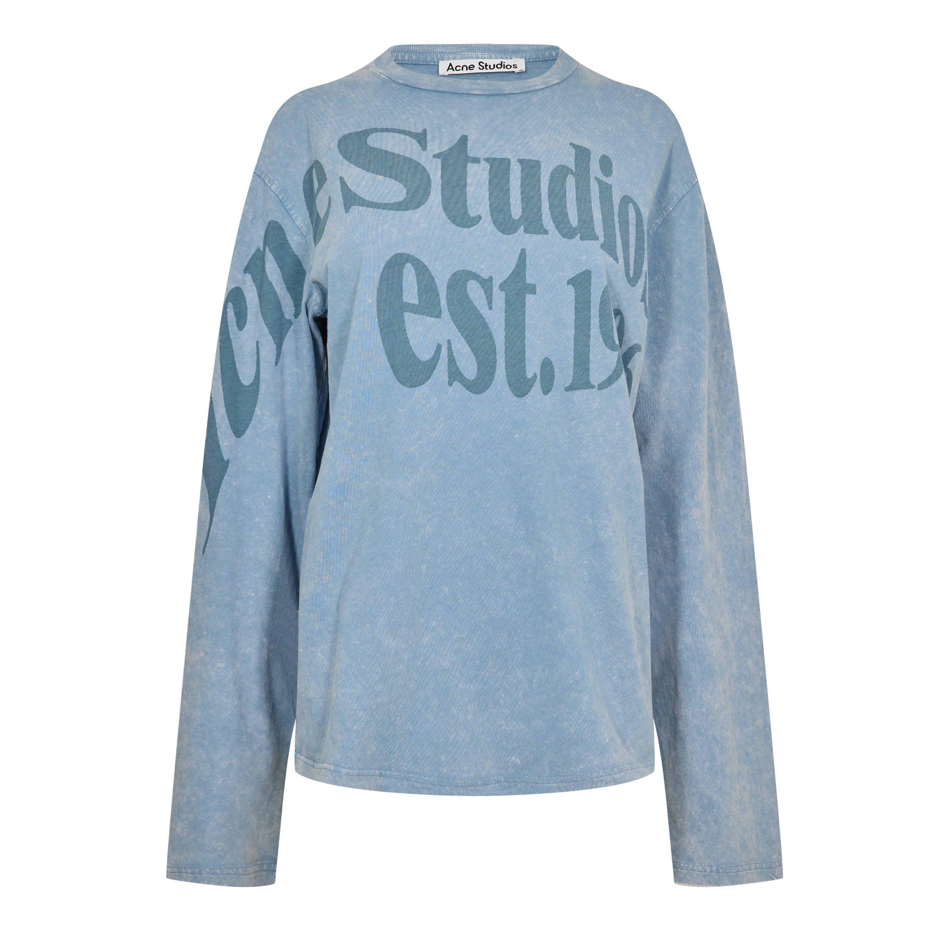 Acne Studios Women's Long Sleeve T-Shirt - DIRTY BLUE - XS
