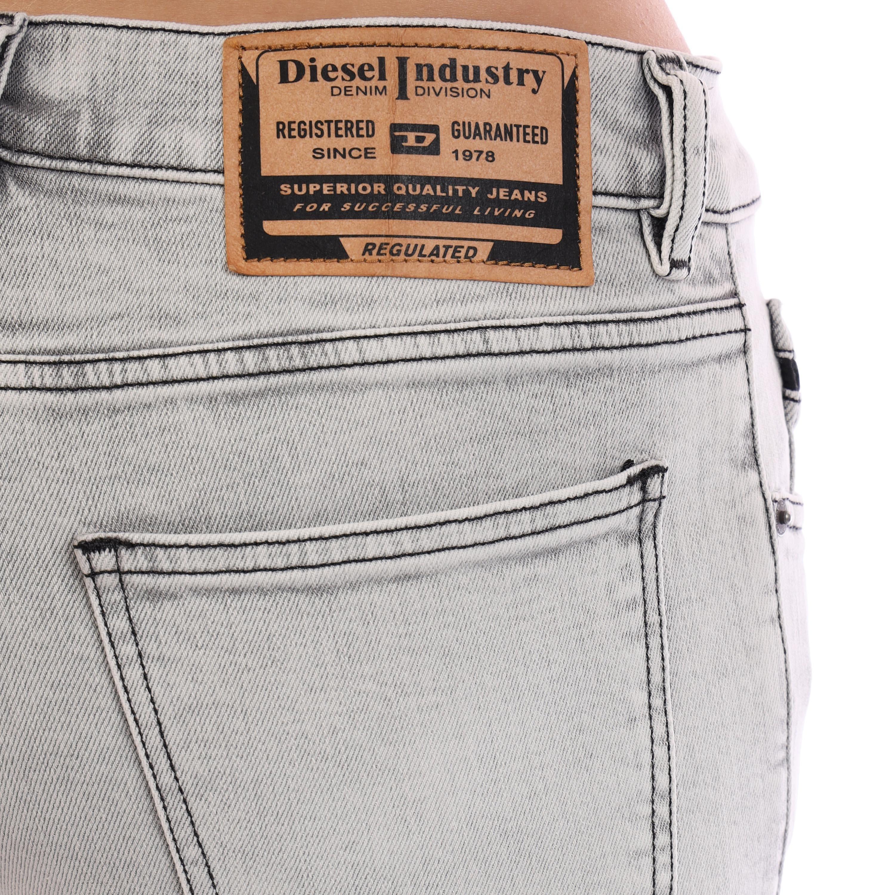 Blk Gry Denim - Diesel - Men's Straight Leg Jeans - 5