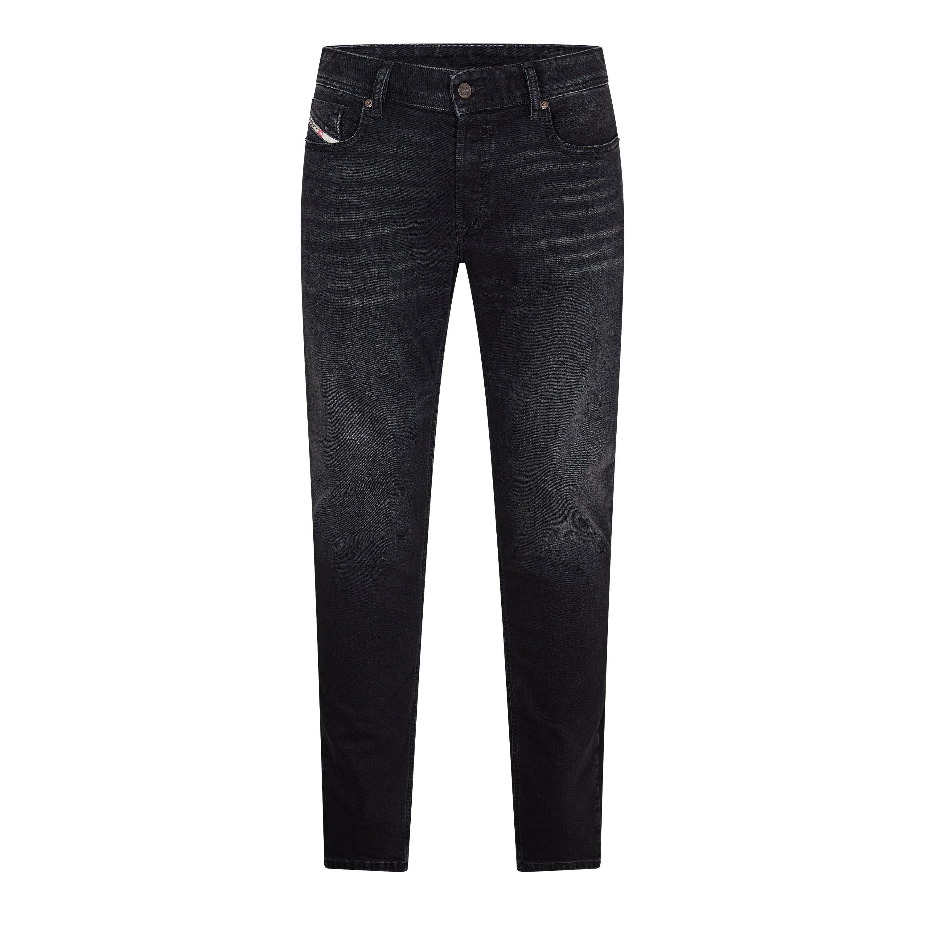 Blk Gry Denim - Diesel - Men's Straight Leg Jeans - 1