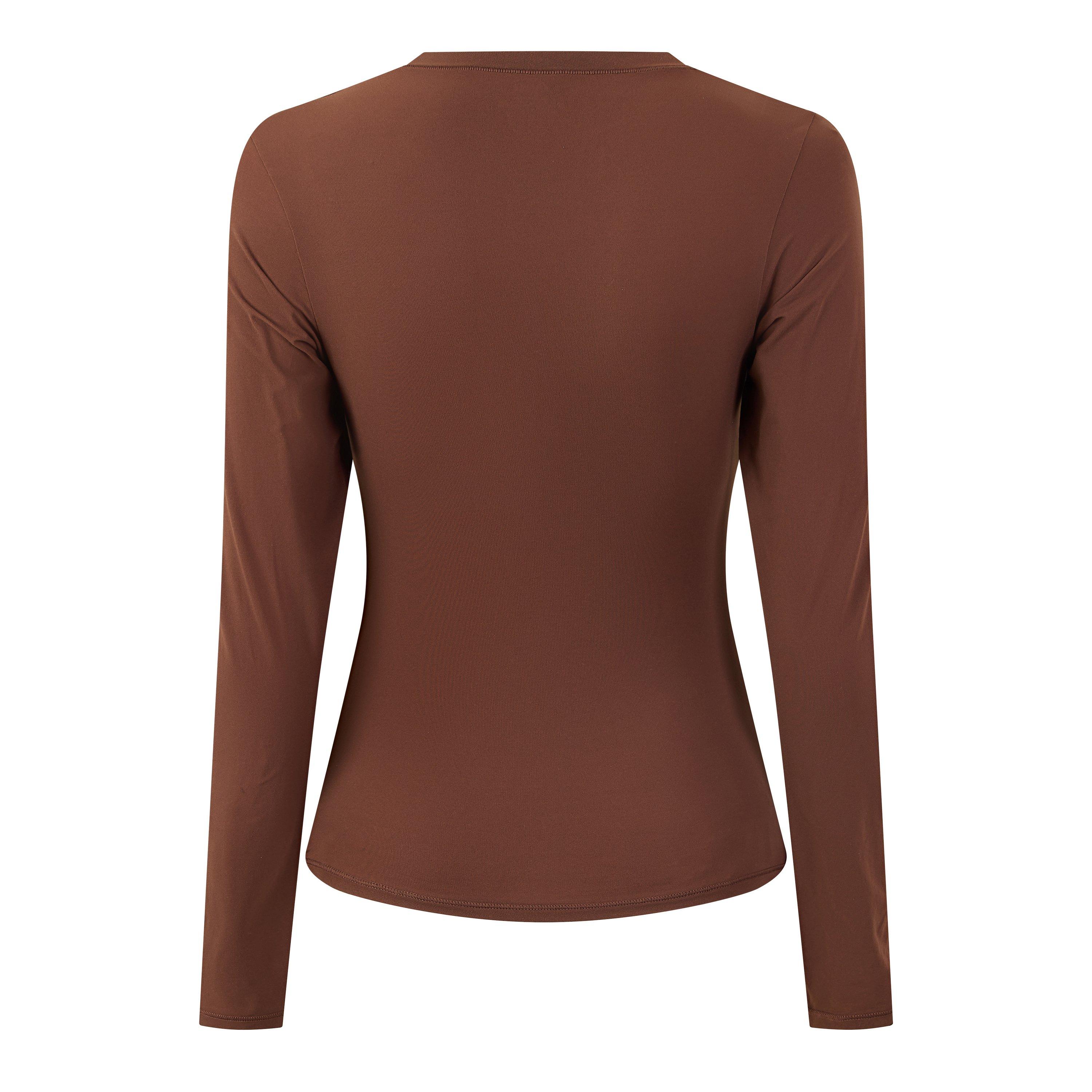 Cocoa - SKIMS - Womens Fits Everybody Long-Sleeve Tee - 2