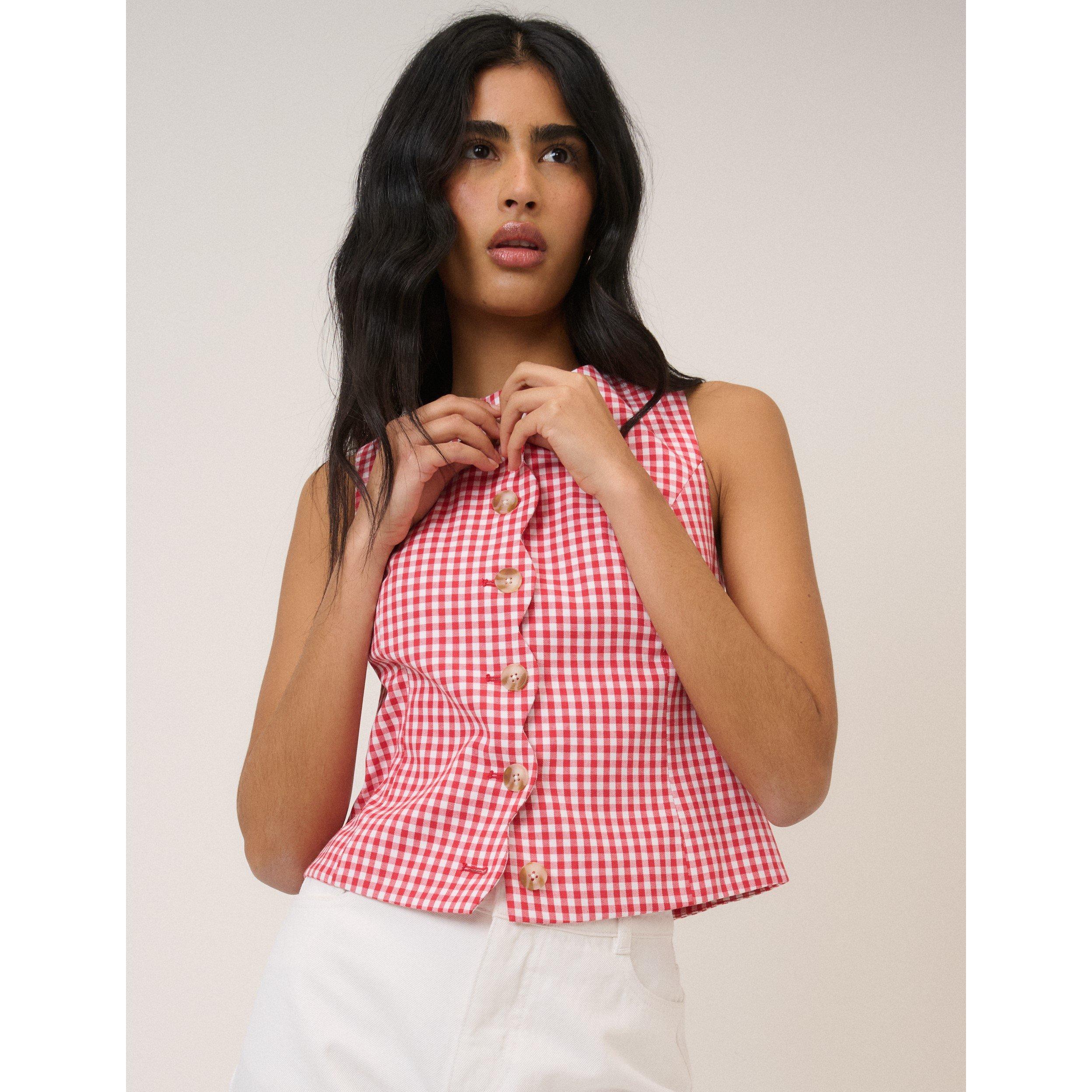 Red - Nobodys Child - Women's Strappy Crop Top - 5