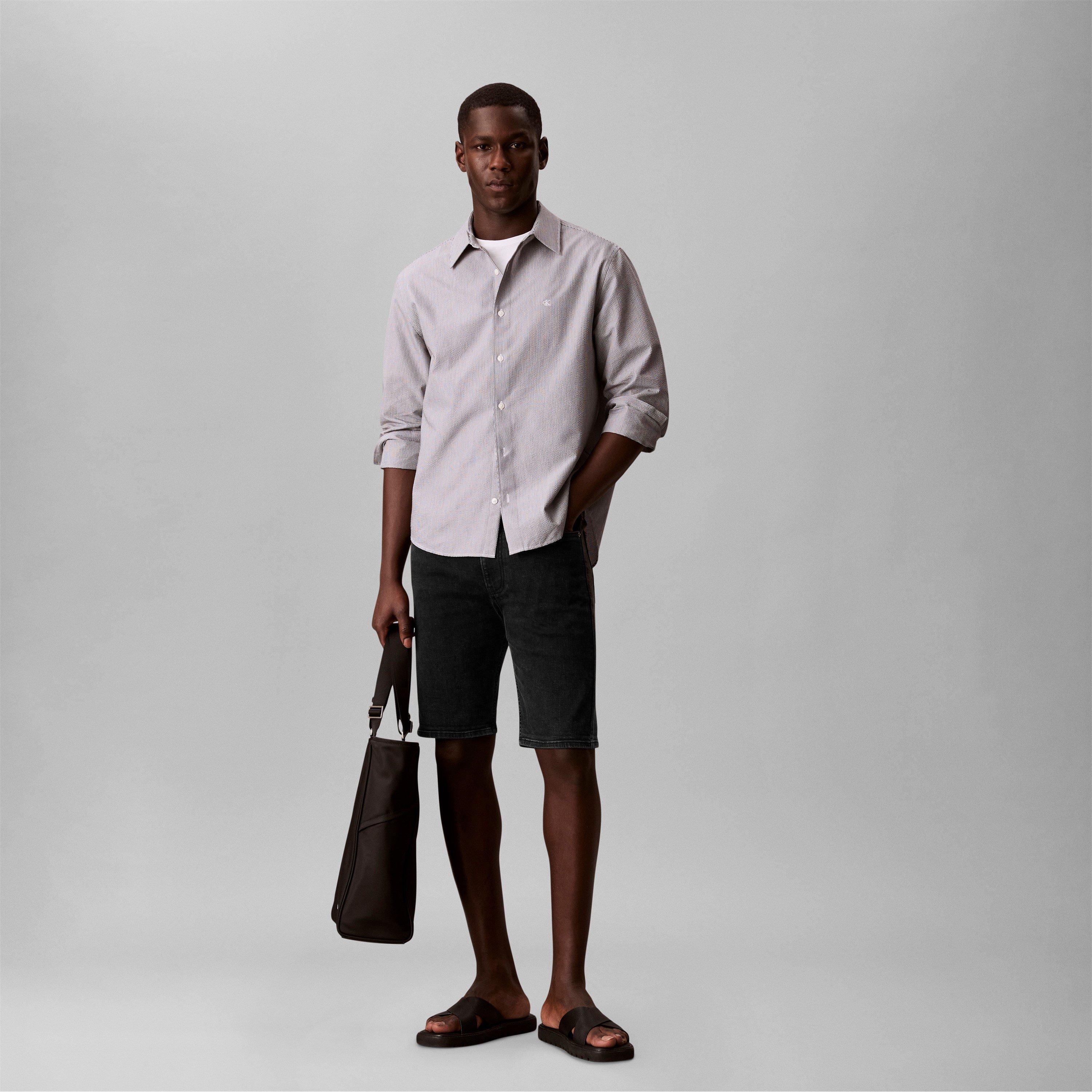 Essential Black - Calvin Klein Jeans - Men's Denim Shorts - 7