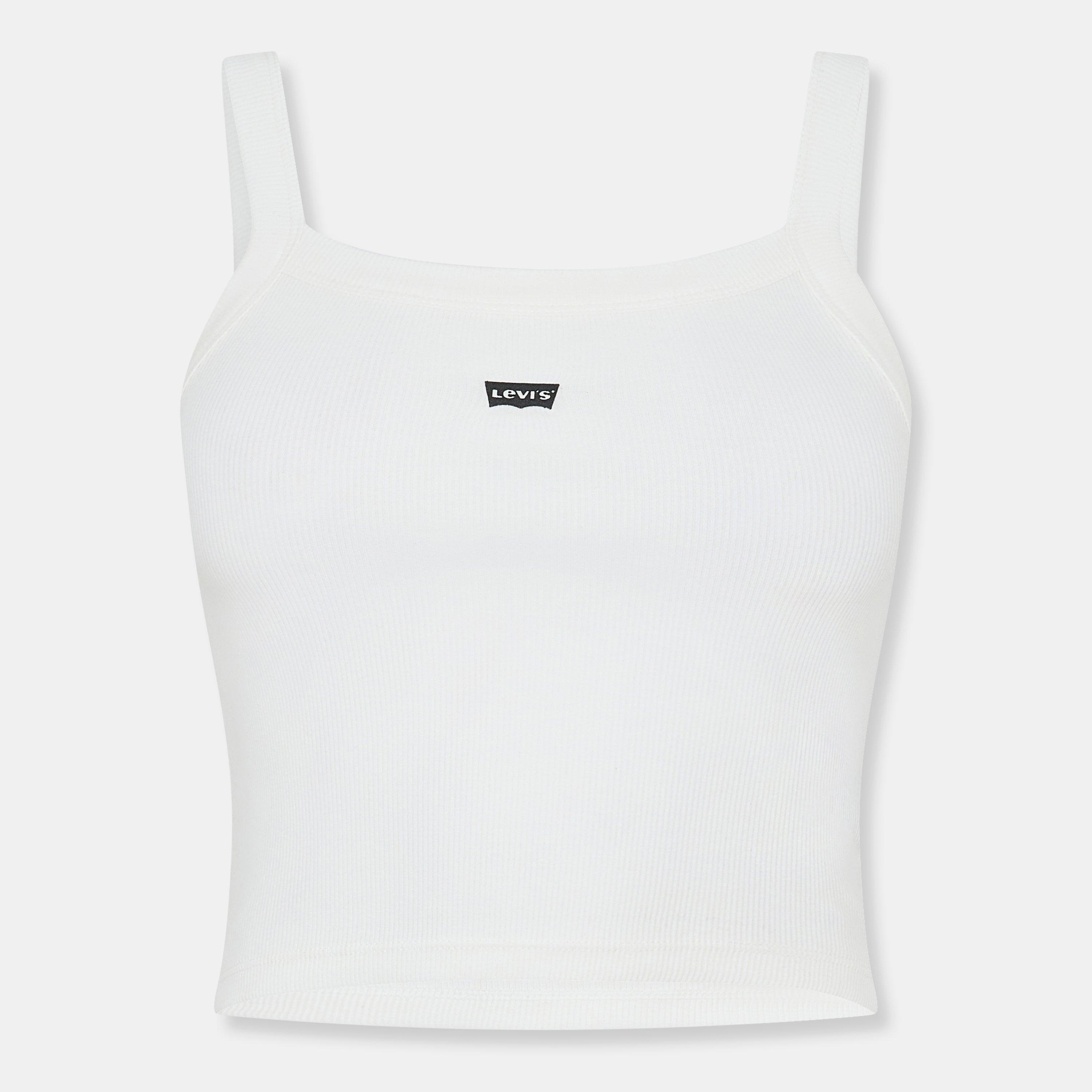 Levis Women's Ribbed Tank Vest - White - 12 (M)