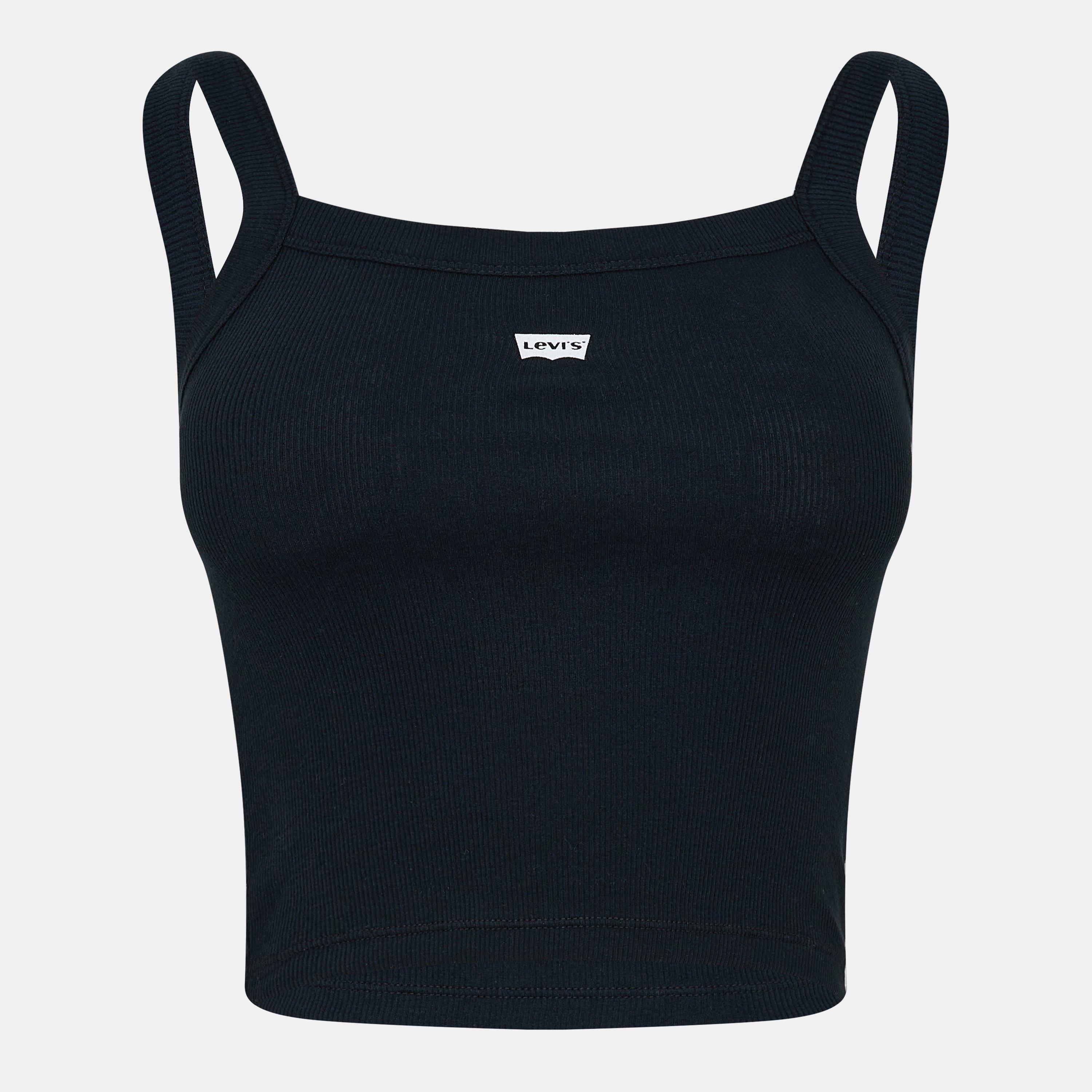 Levis Women's Ribbed Tank Vest - Black - 12 (M)