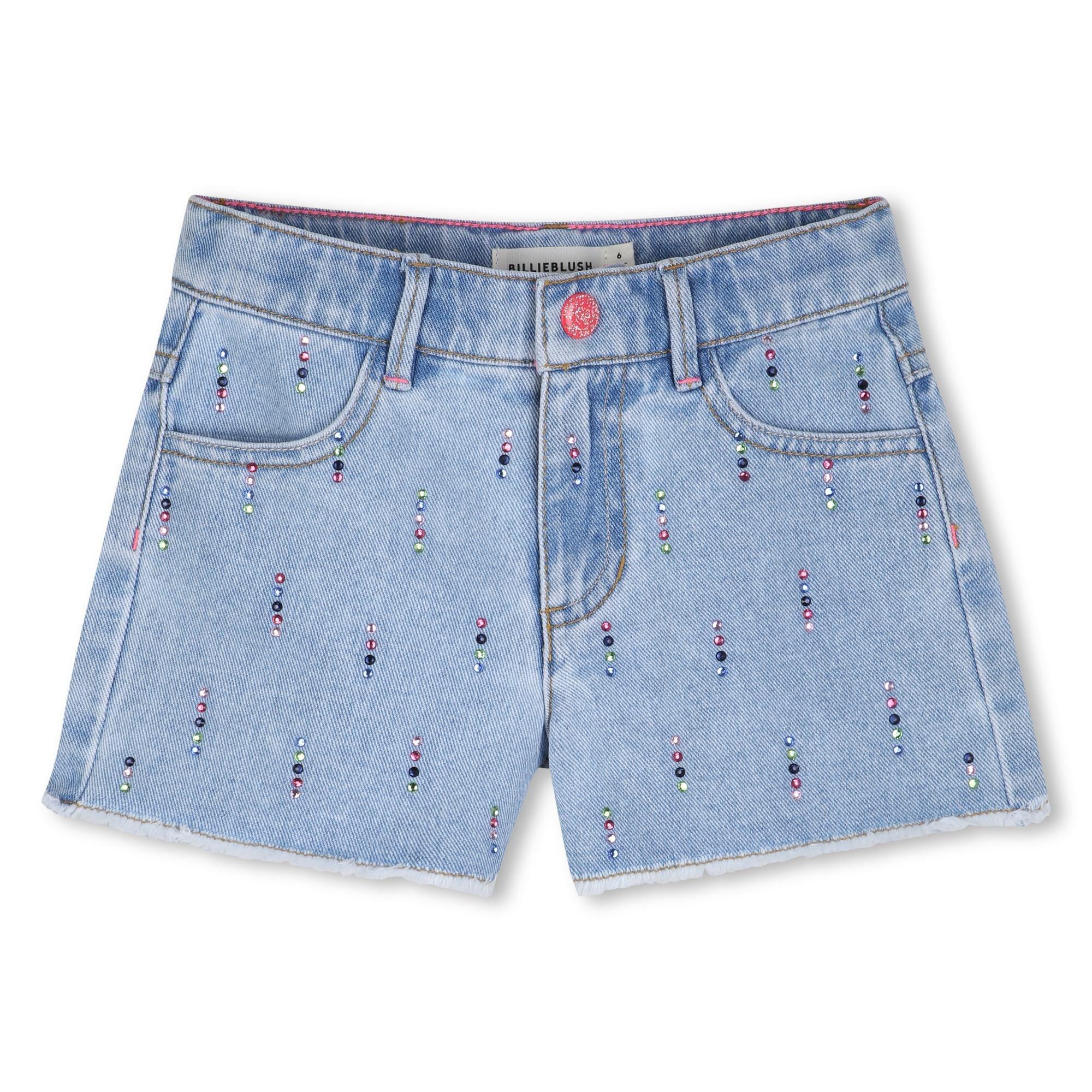 Billieblush Kids' Denim Shorts - Stne Bleach Z18 - Size 4Y