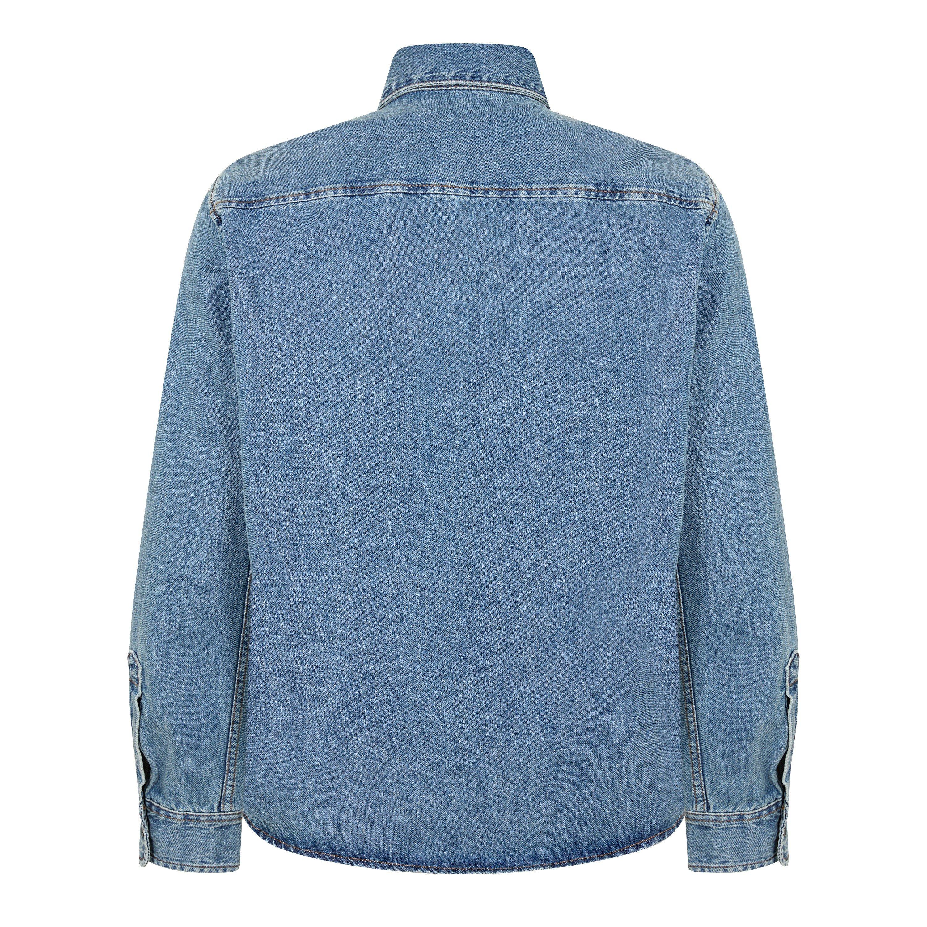 Ami Paris | Men's ADC Long Sleeve Denim Shirt | Flannels