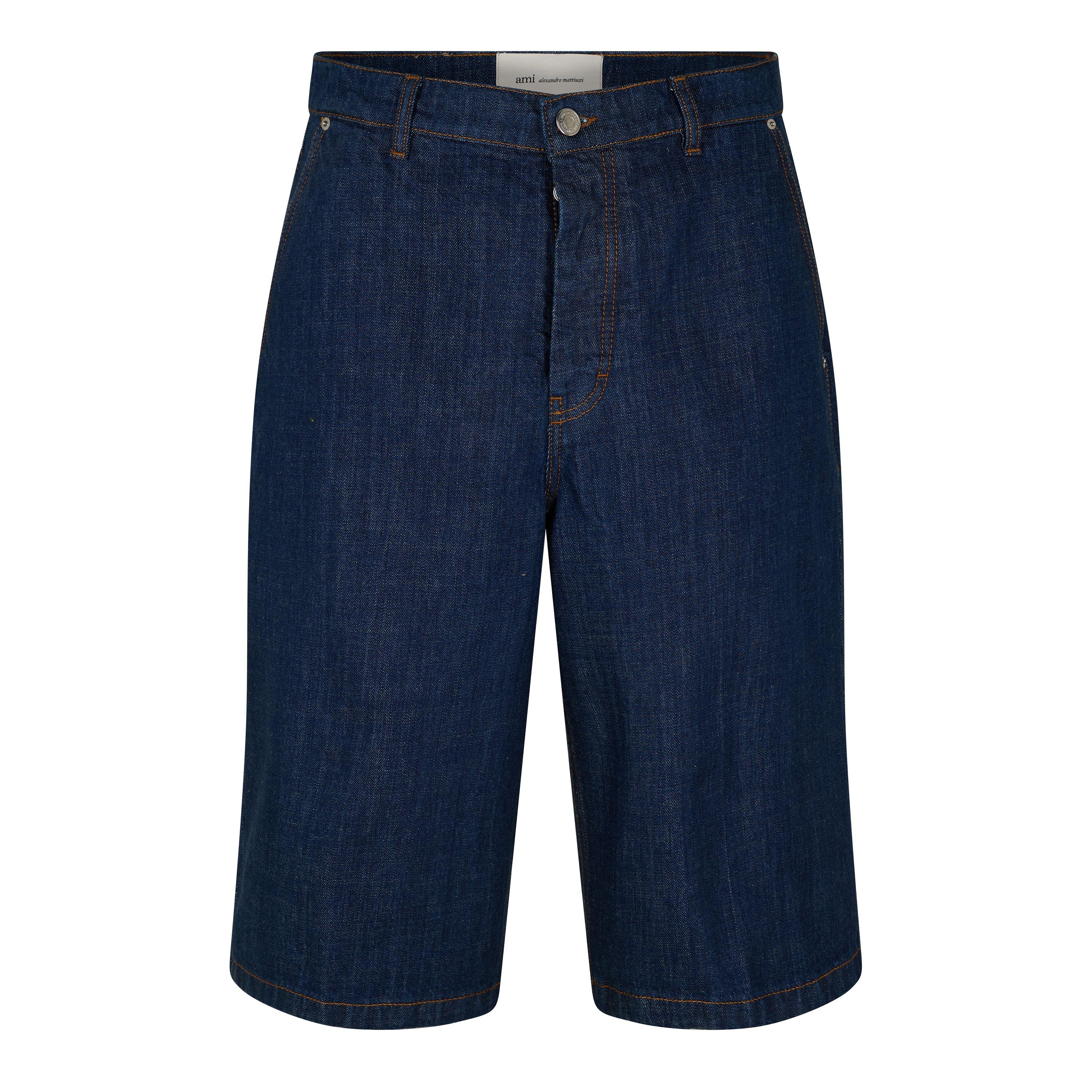 Indigo - Ami Paris - Ami Loose Bermuda Sn62 - 1