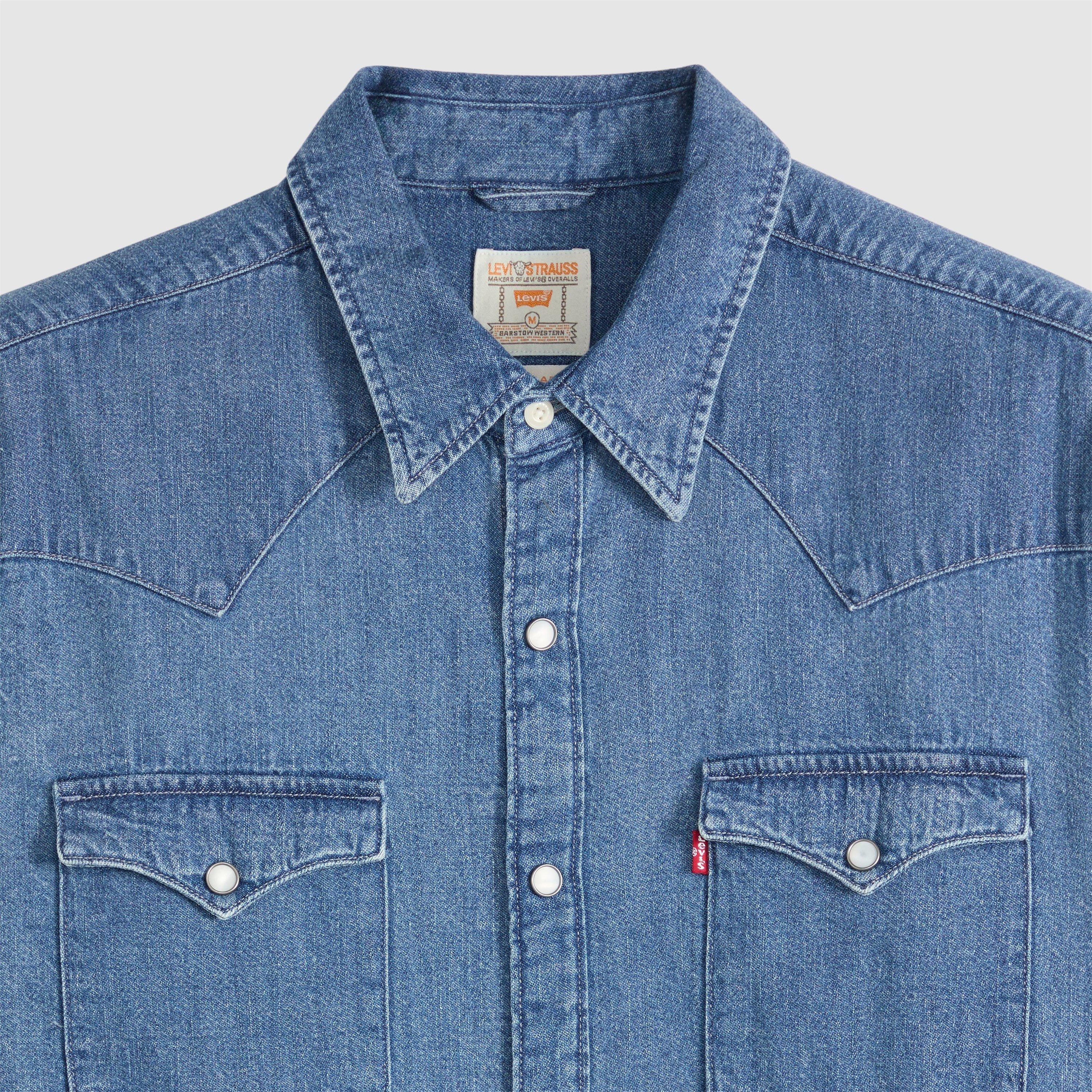Worn In Root - Levis - Men's Barstow Western Standard Esta Long Sleeve Denim Shirt - 6