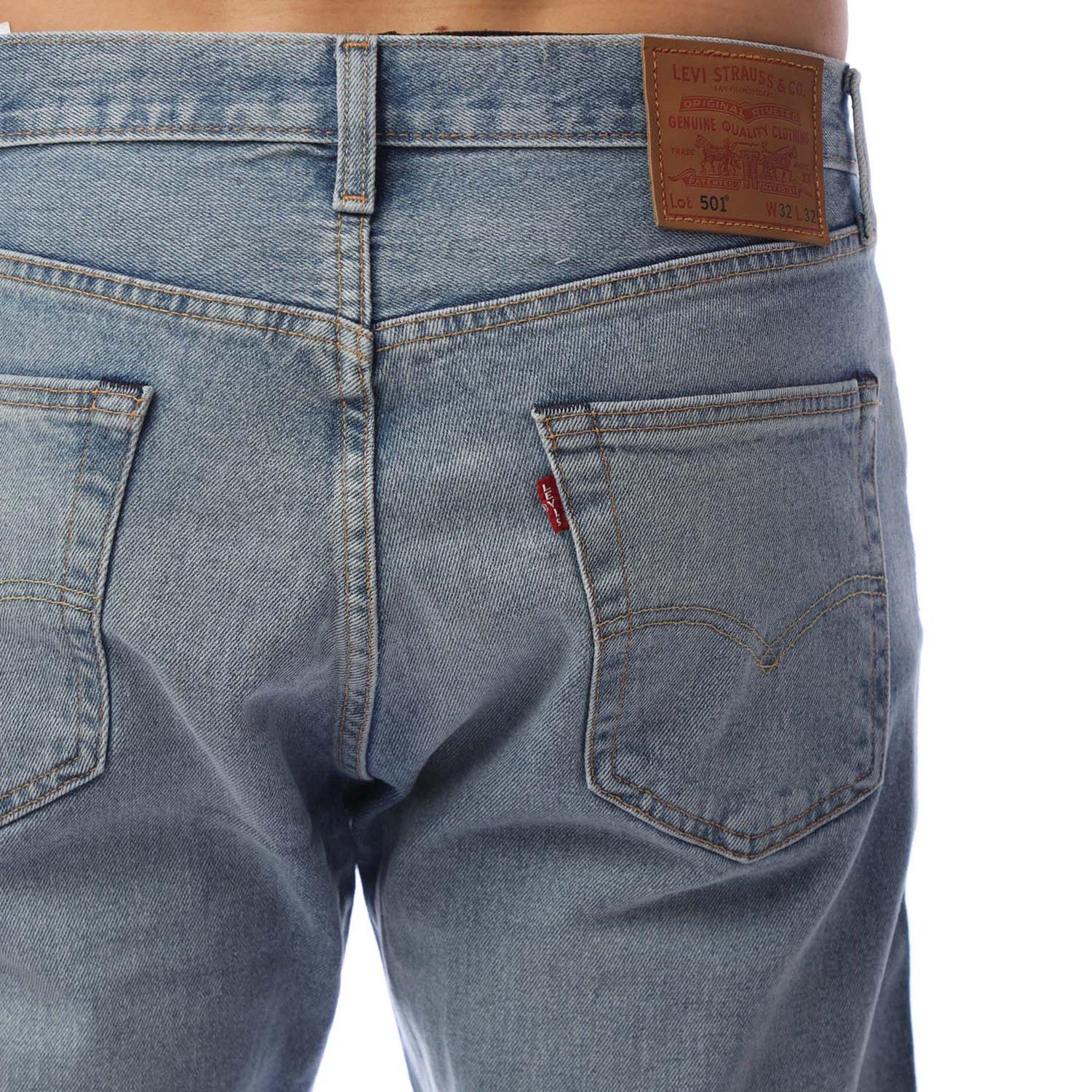 Blu - Levis - Men's original Stretch It O Stretch Straight Leg Jeans - 3