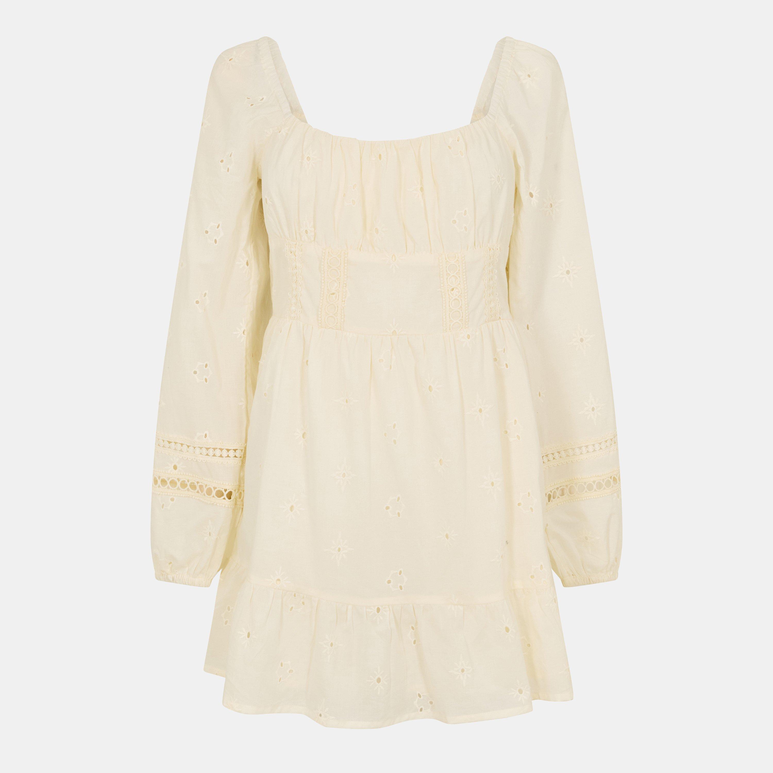 Vintage Weiß - Jack Wills - Long Sleeve Boho Dress Women's - 1