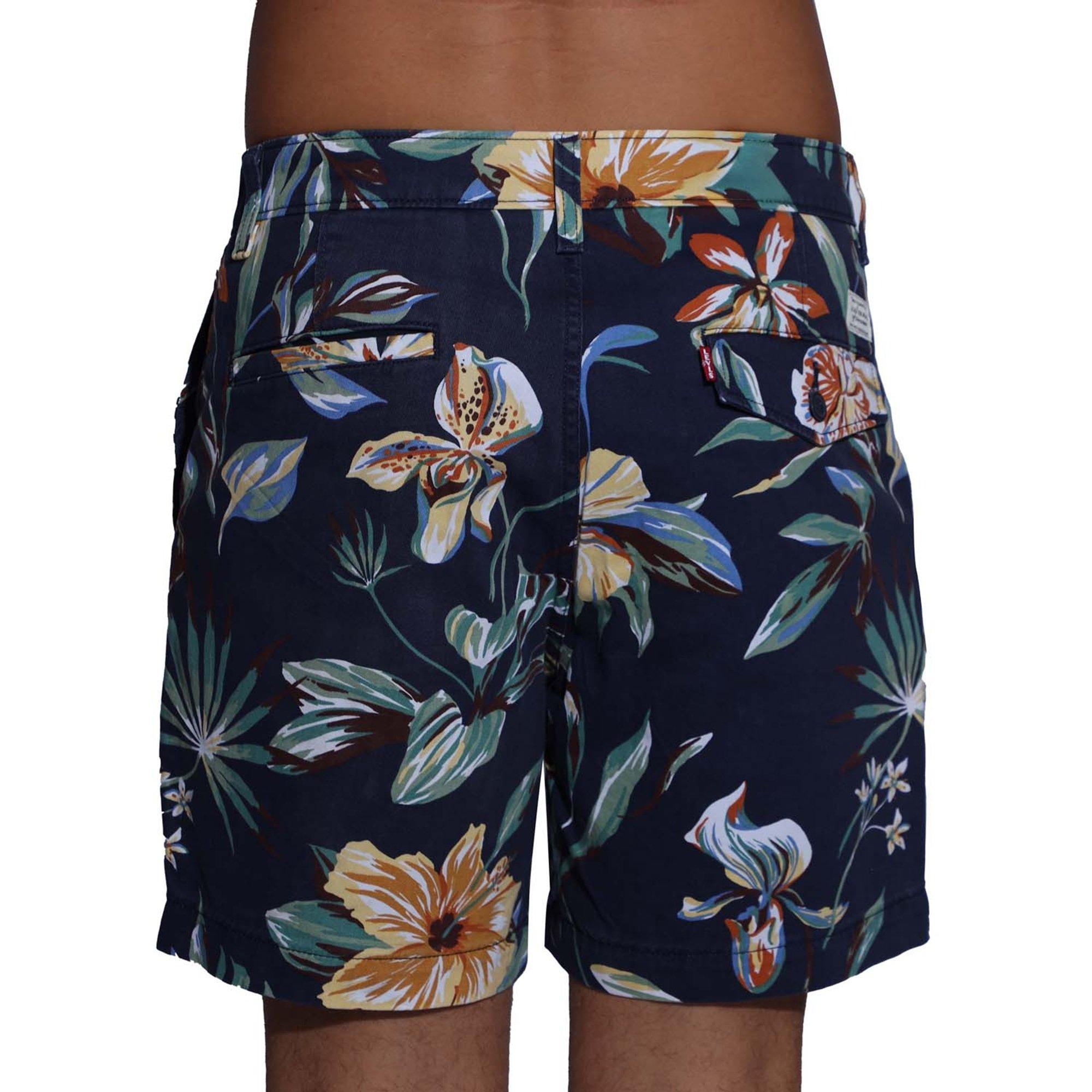 Np Floral Navy - Levis - Men's Authentic Short II Denim Shorts - 2