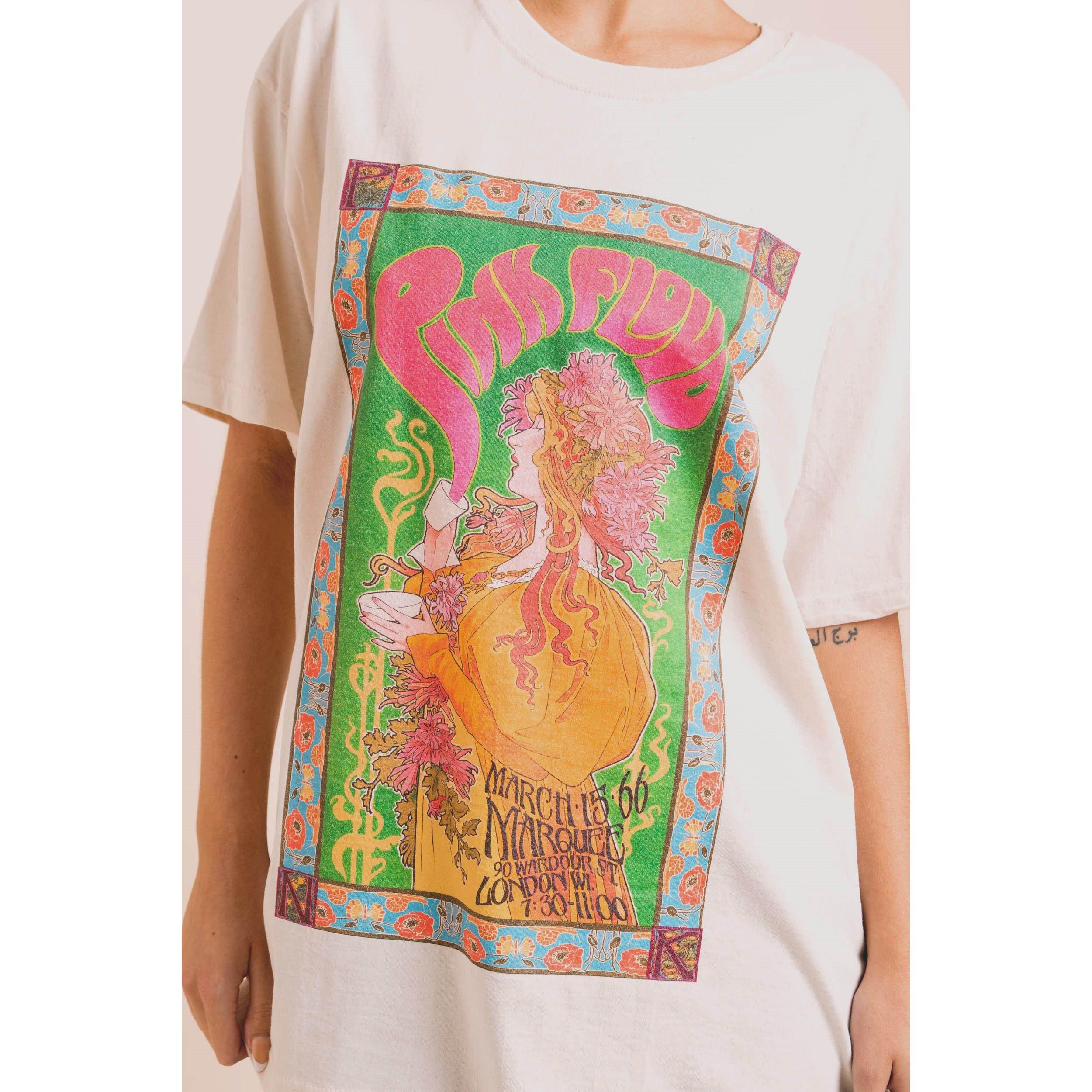 Natural - Daisy Street - Women's Pink Floyd Regular Fit T-Shirt - 2