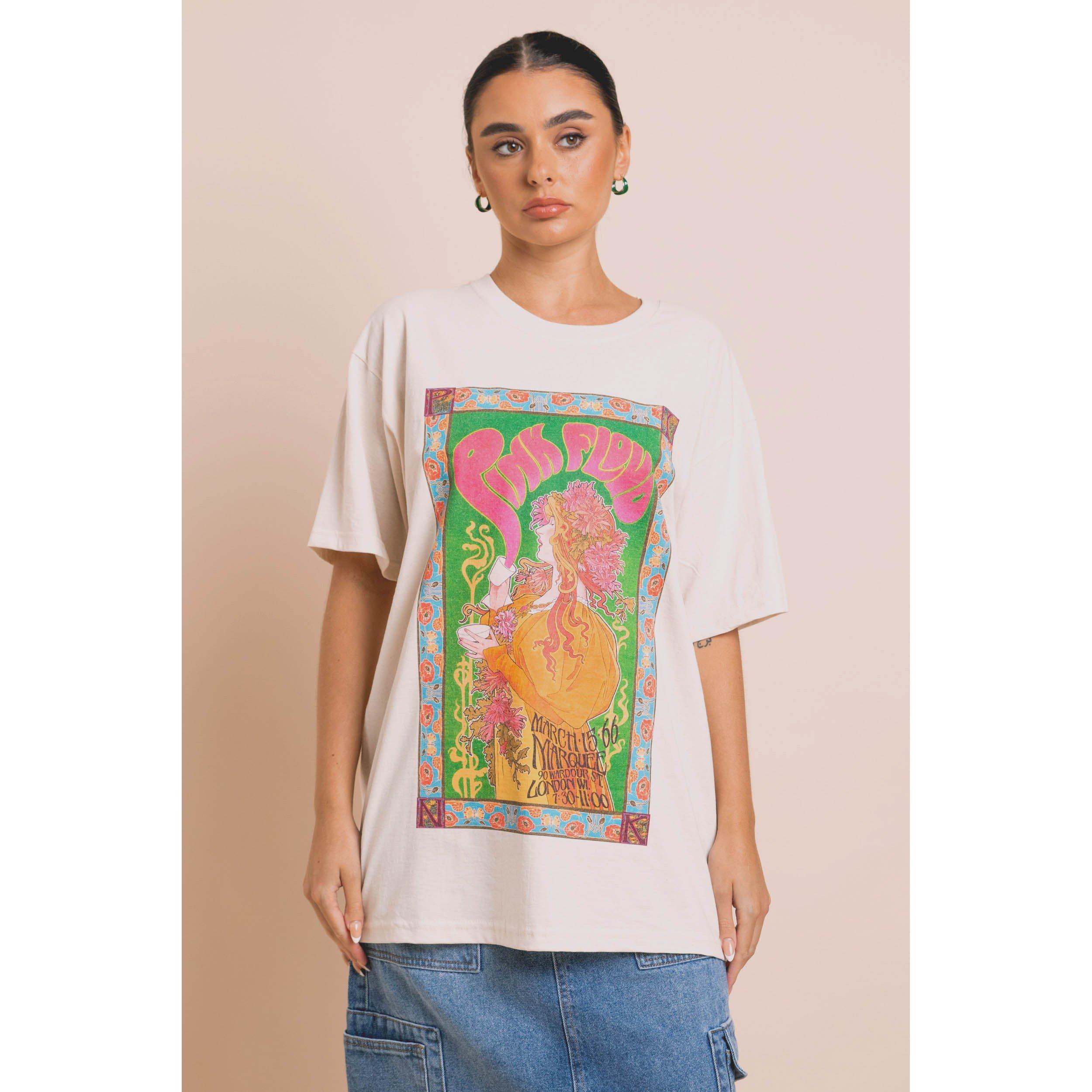 Natural - Daisy Street - Women's Pink Floyd Regular Fit T-Shirt - 4