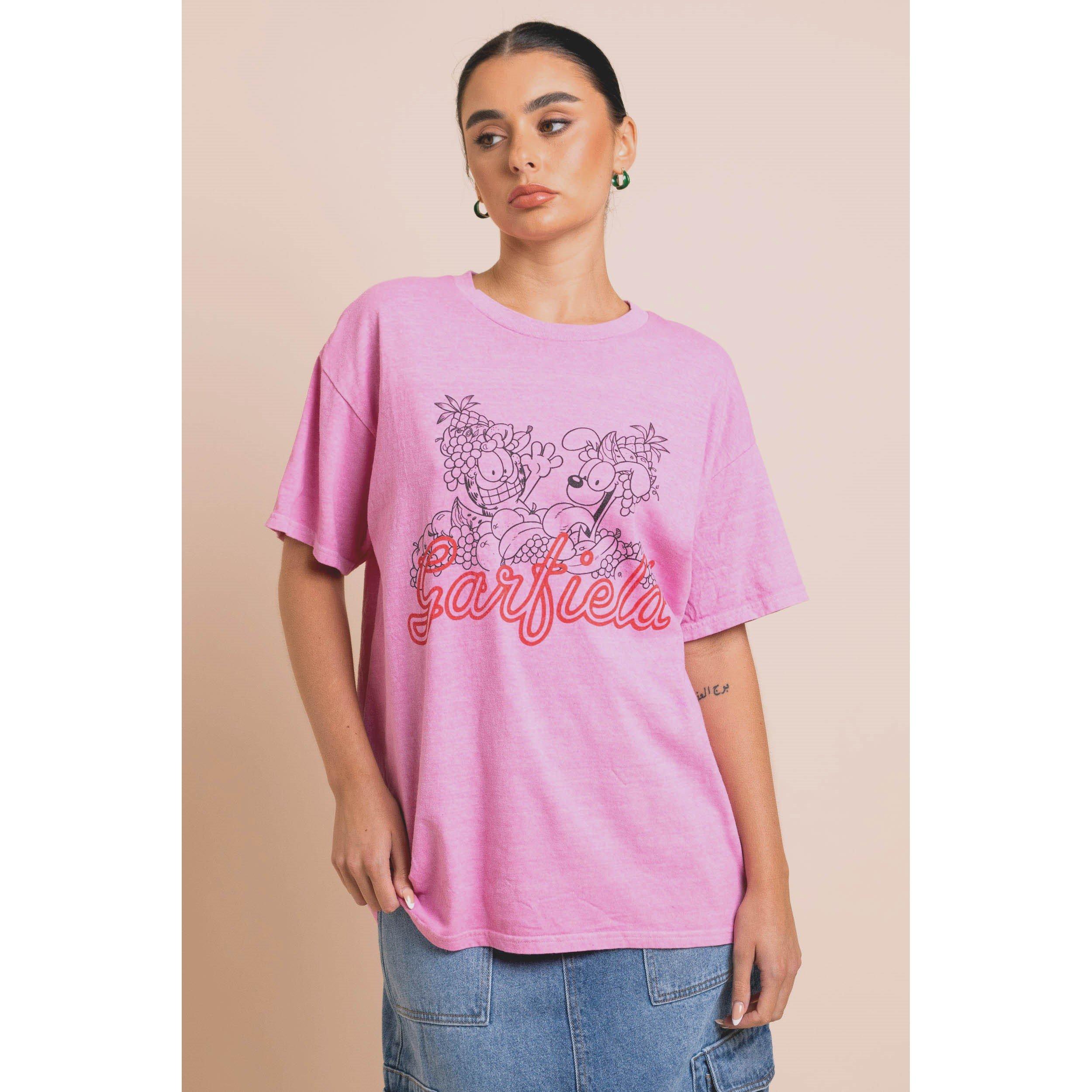 Vasket lyserød - Daisy Street - Garfield T-Shirt - 4