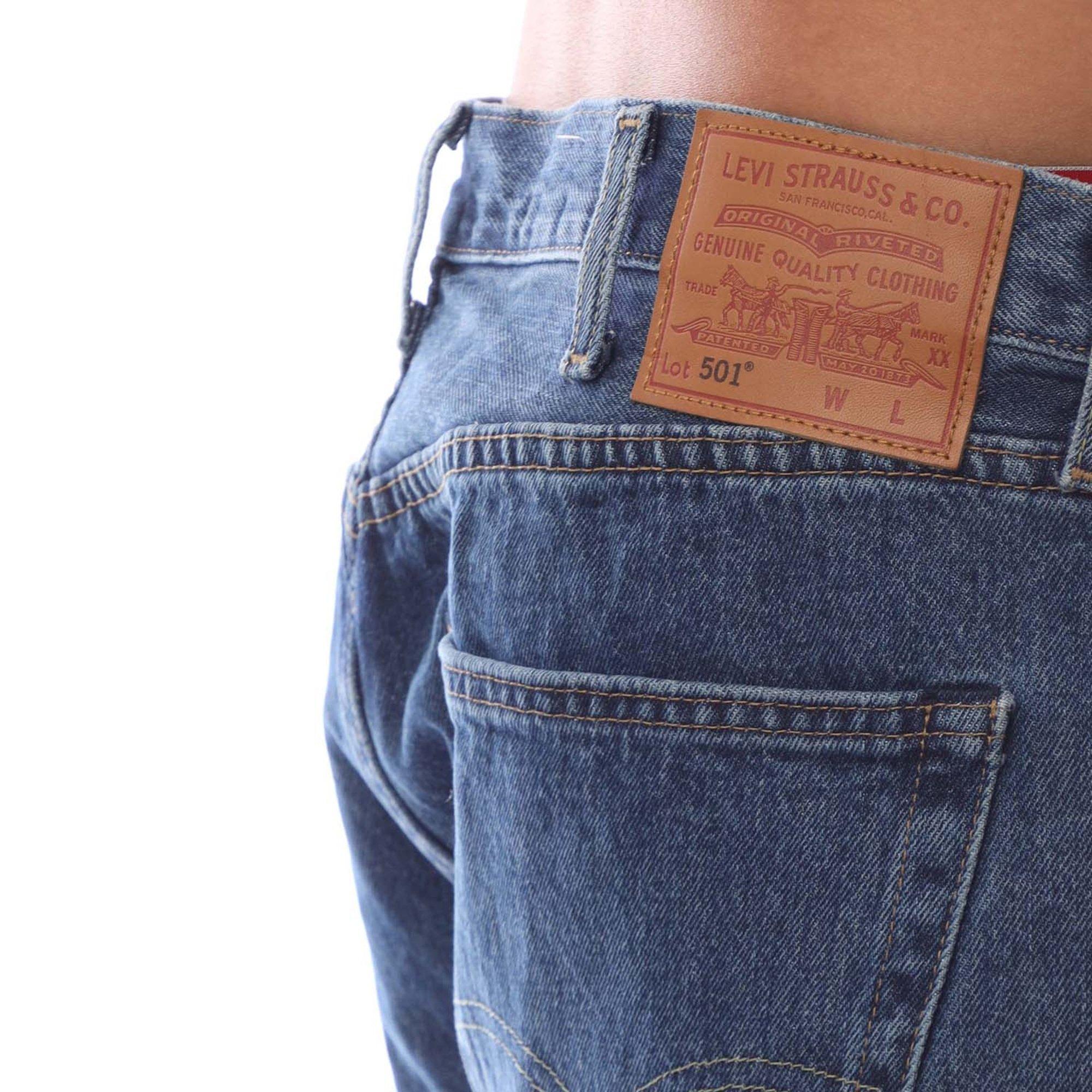 Stonewash 80684 - Levis - Men's original Bluetooth Stonewash Straight Leg Jeans - 3