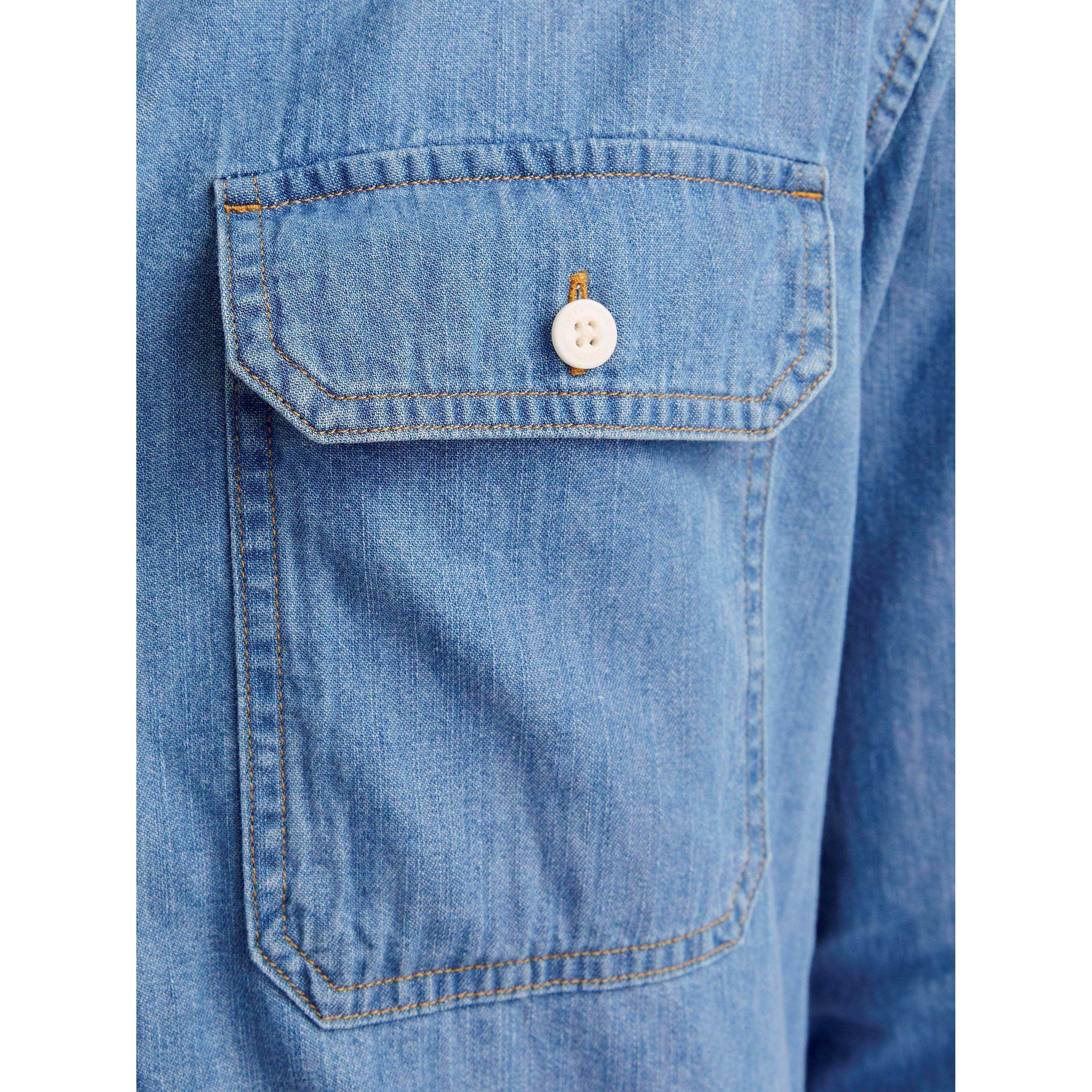 Lt Blue Denim - Jack and Jones - Travis Shirt Mens - 5