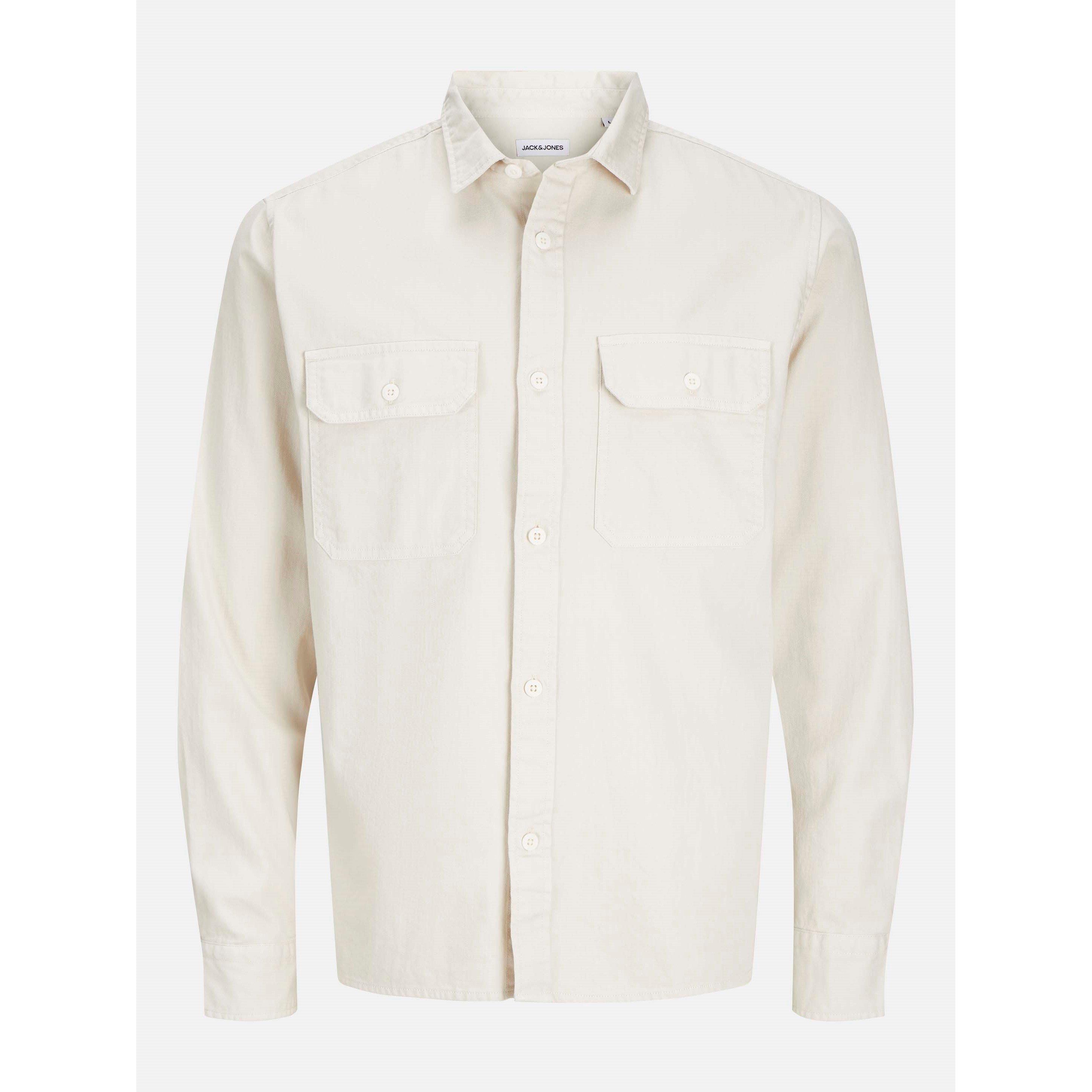 Jack And Jones Men's Travis Shirt - Moonbeam - 2XL
