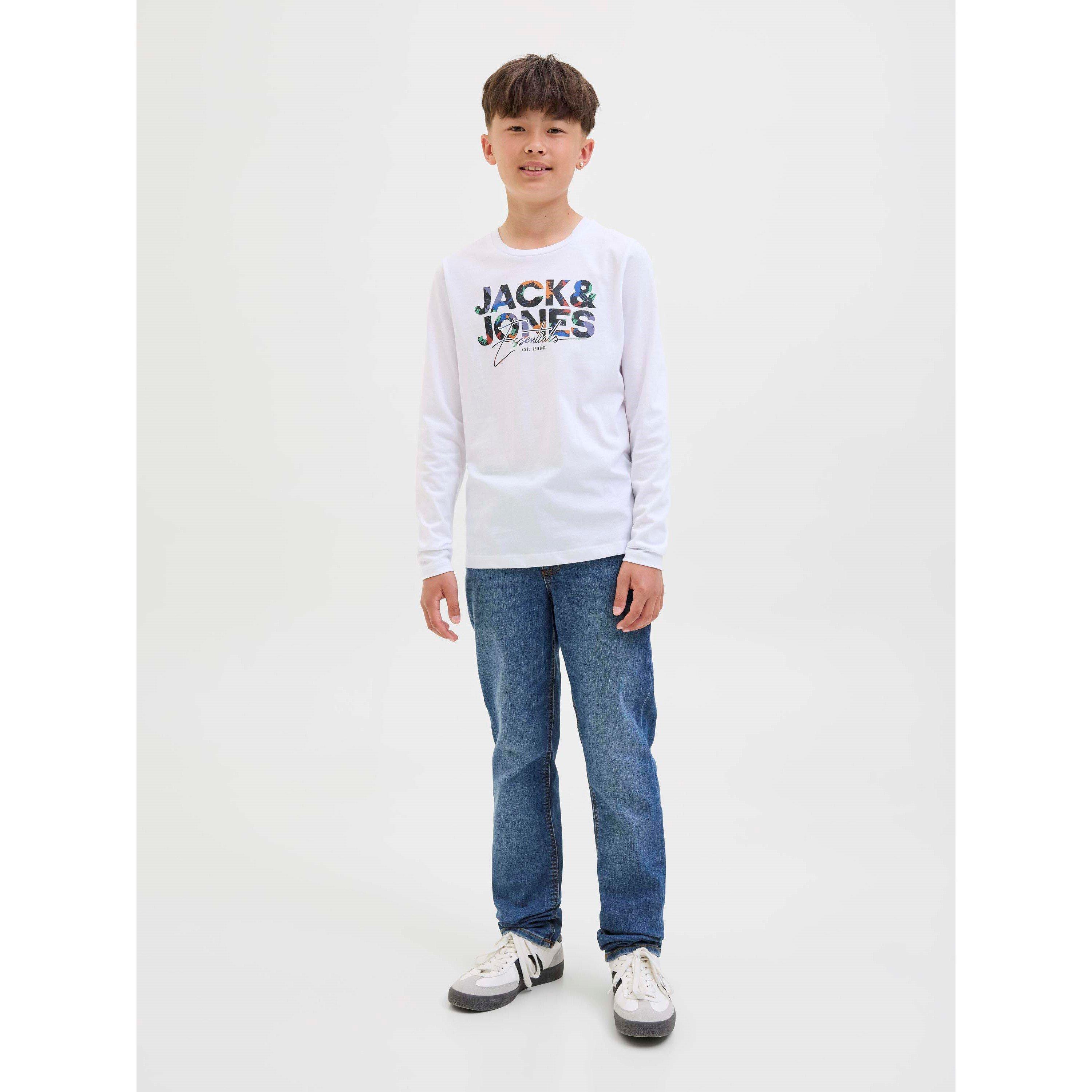 Blauwe Denim - Jack and Jones - Glenn Slim Jeans Junior Boys - 8