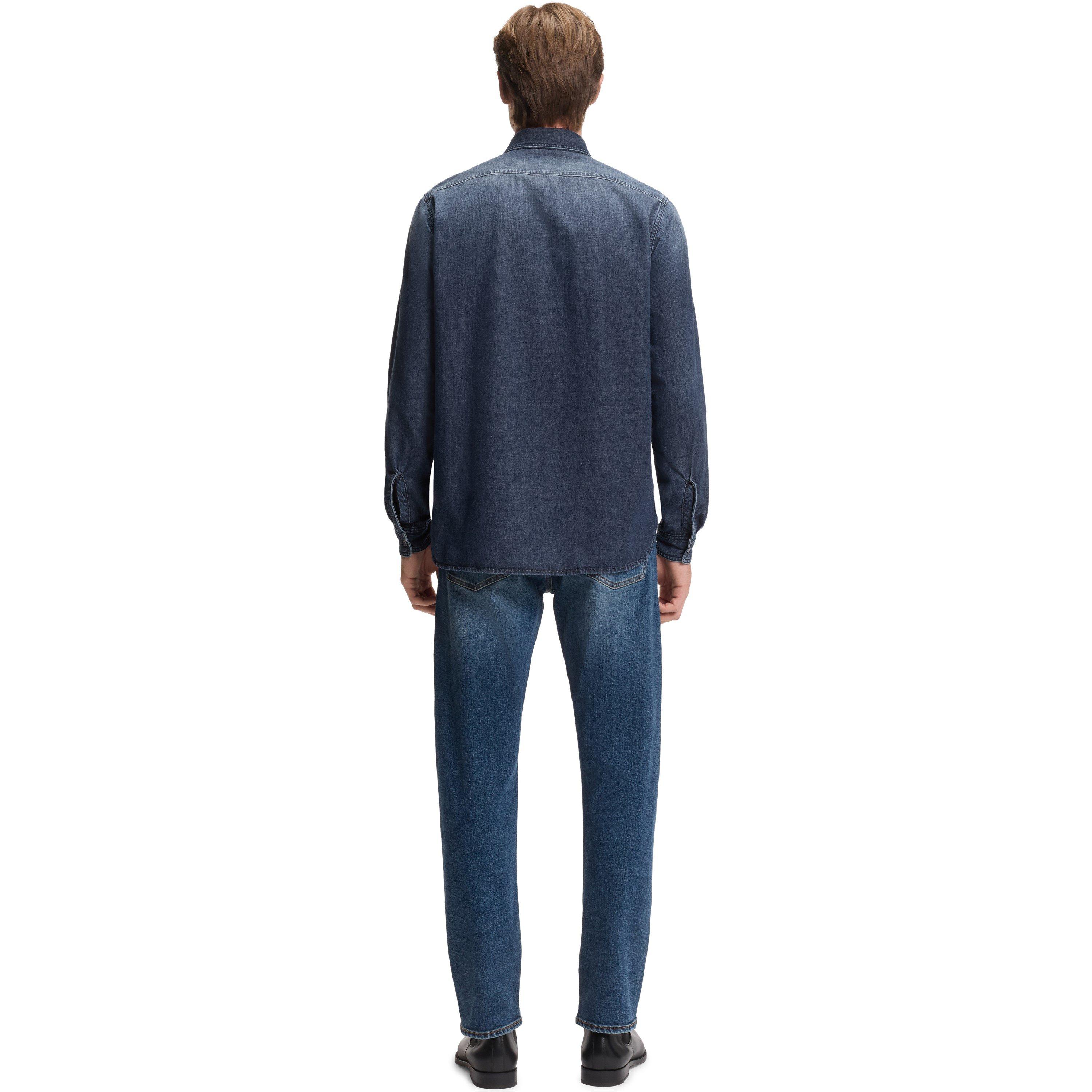 Blue 426 - Boss - Men's HBB Double Breasted Denim Shirt - 3