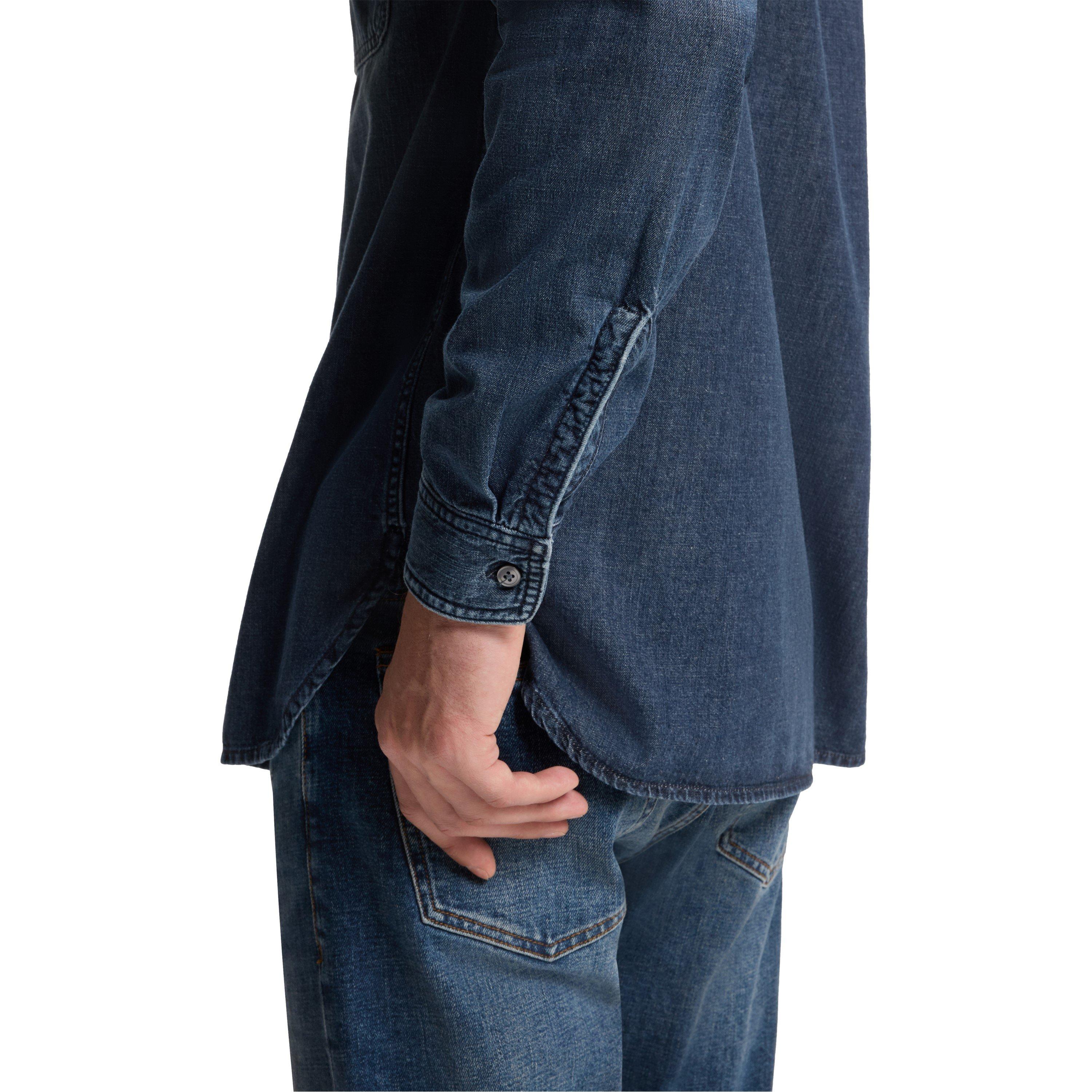 Blue 426 - Boss - Men's HBB Double Breasted Denim Shirt - 4