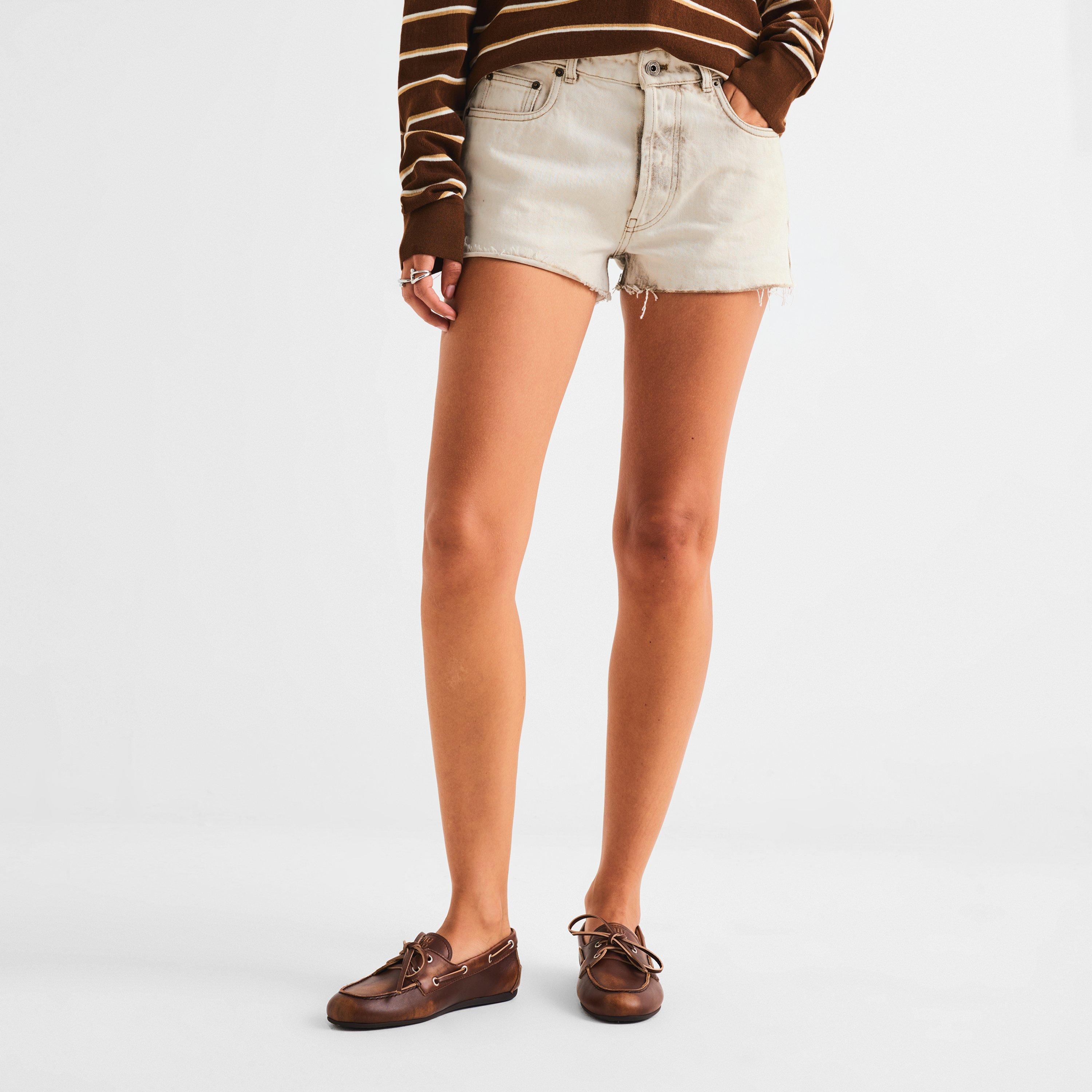 Bianco - Miu Miu - Women's Denim Shorts - 3