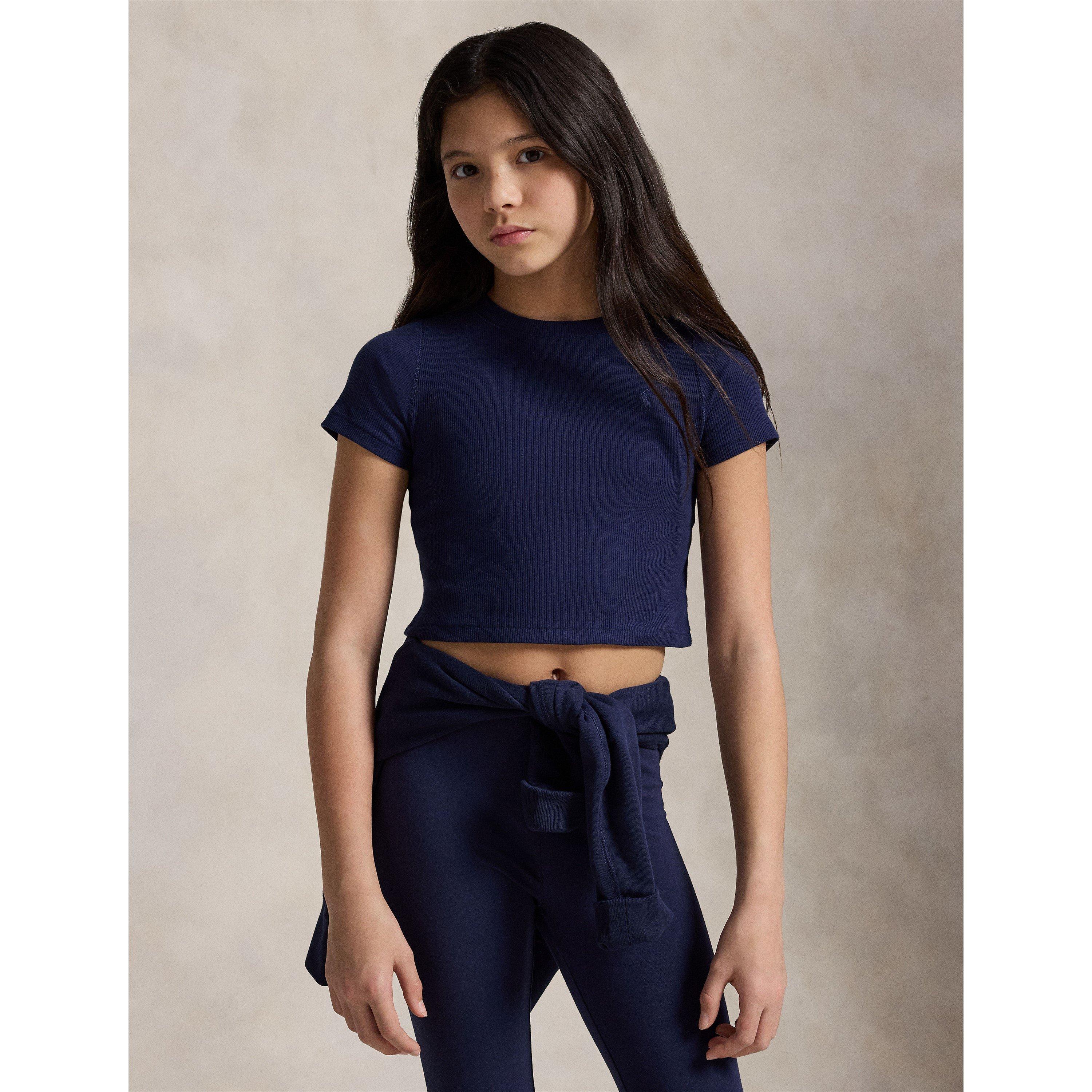Navy - Polo Ralph Lauren - Kids' Crop Top - 3