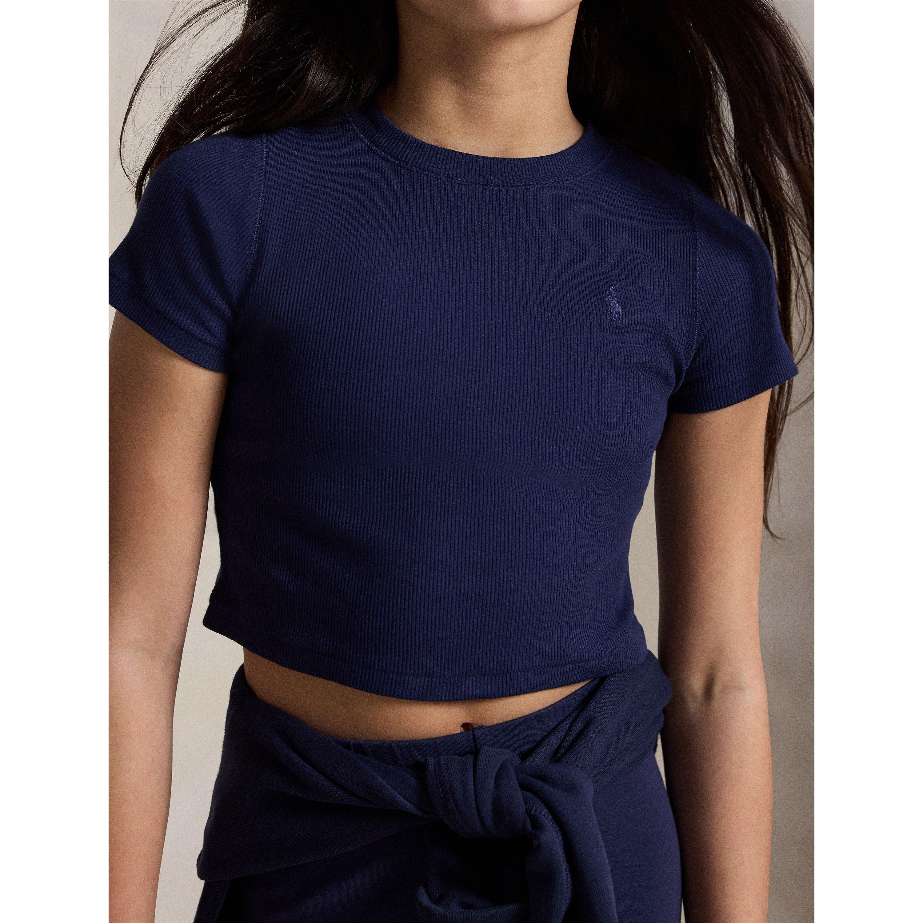 Navy - Polo Ralph Lauren - Kids' Crop Top - 4