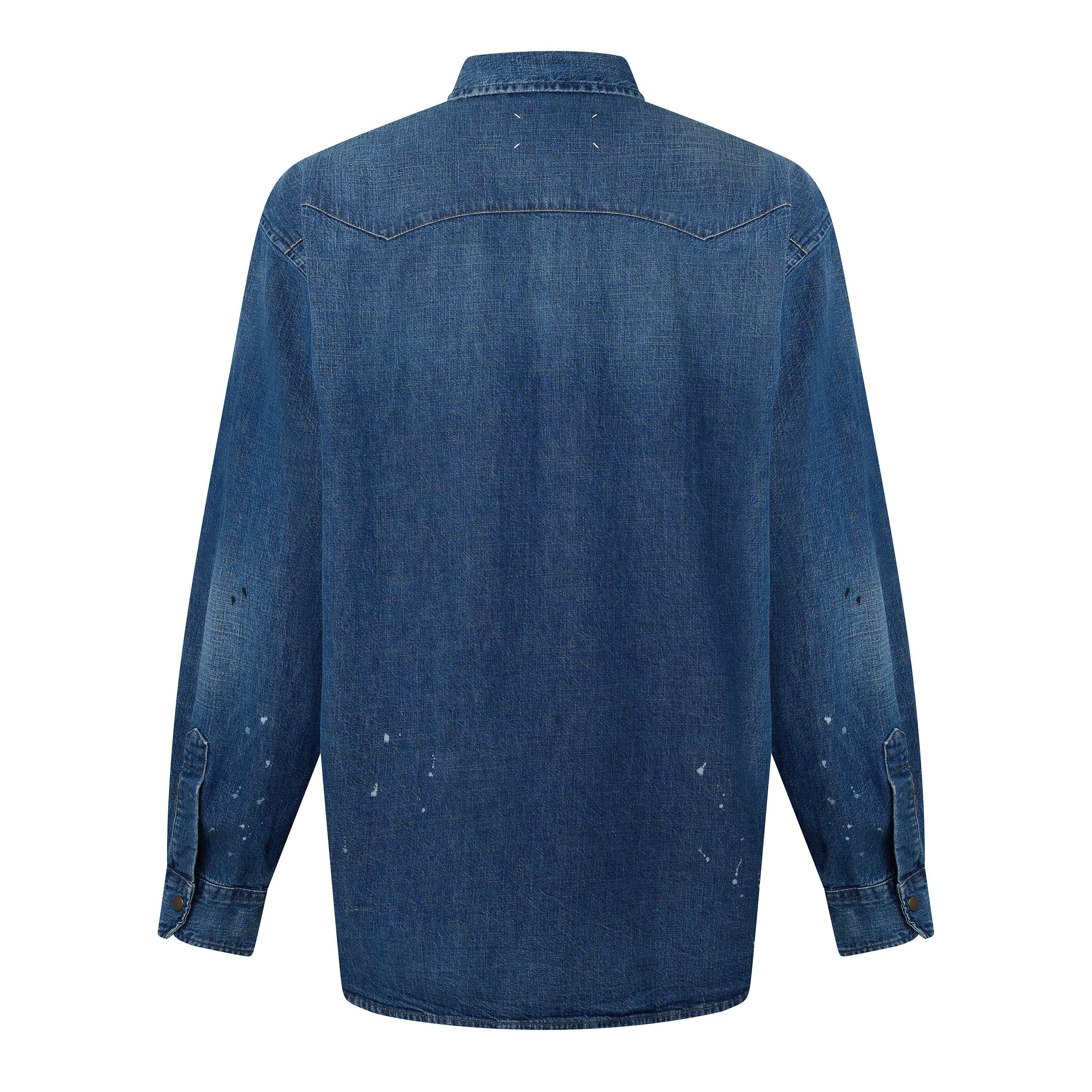 Old Blue Spots - Maison Margiela - Bicolour Denim Shirt - 2