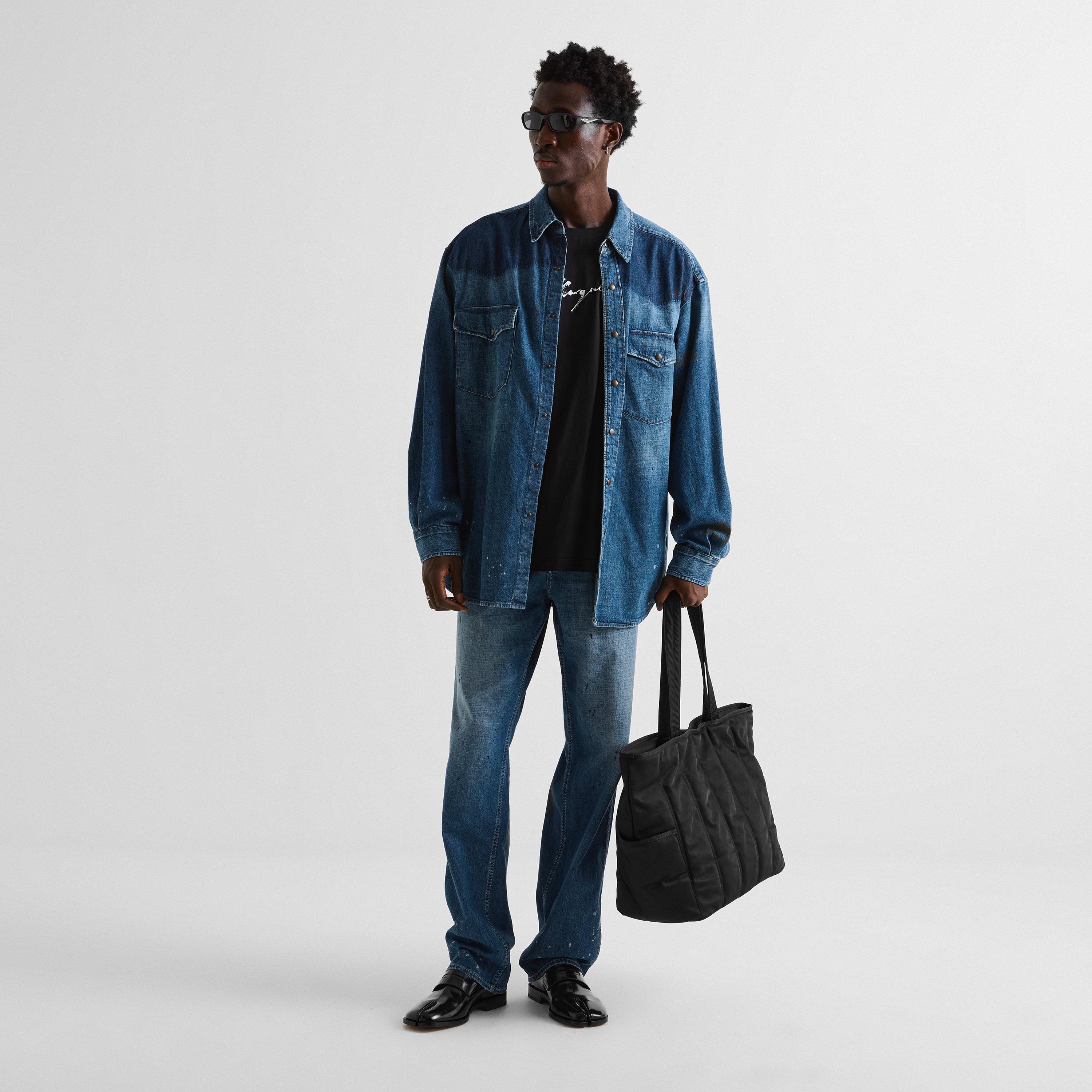 Old Blue Spots - Maison Margiela - Bicolour Denim Shirt - 6