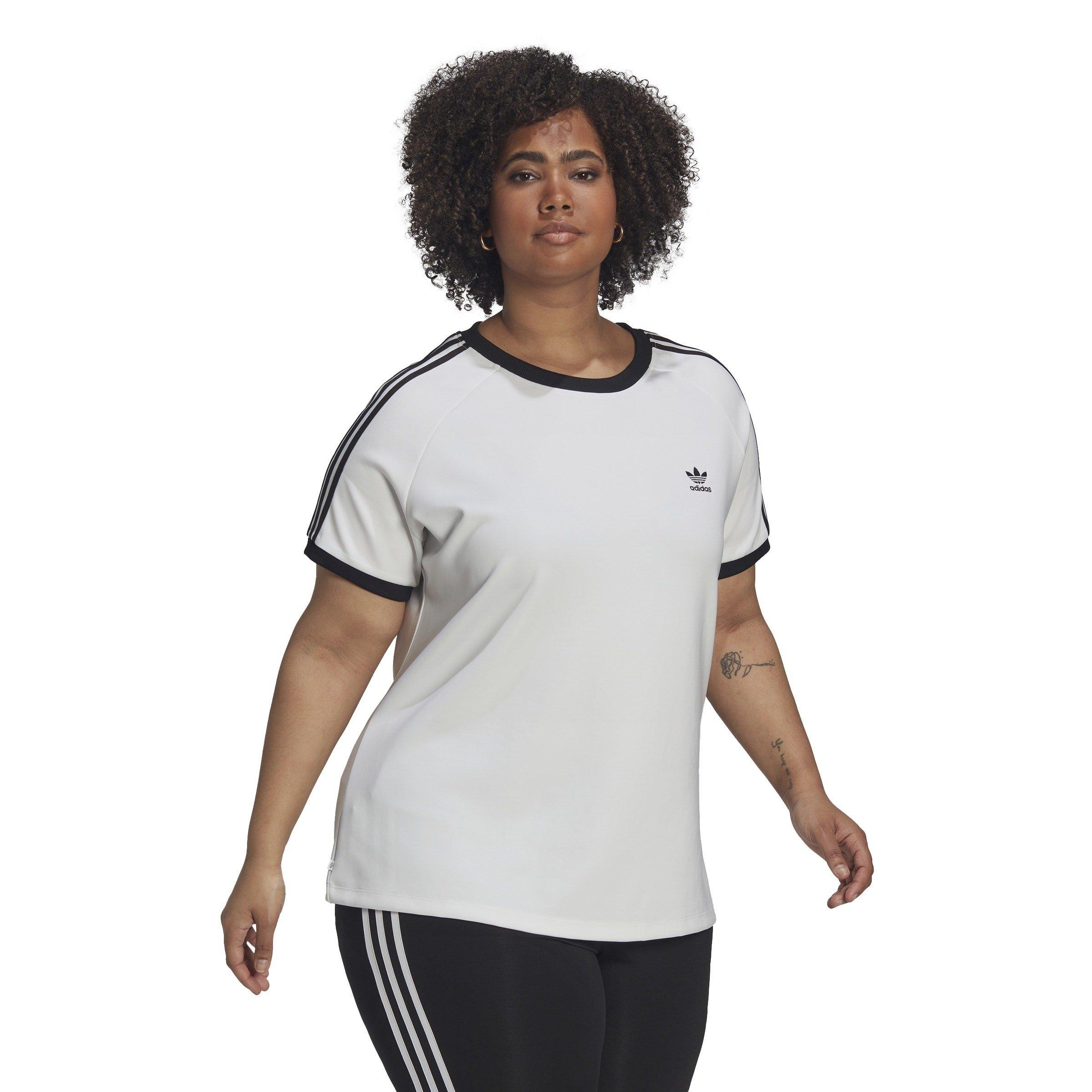 Branco - adidas Originals - Slim 3-Stripe T-Shirt - 3