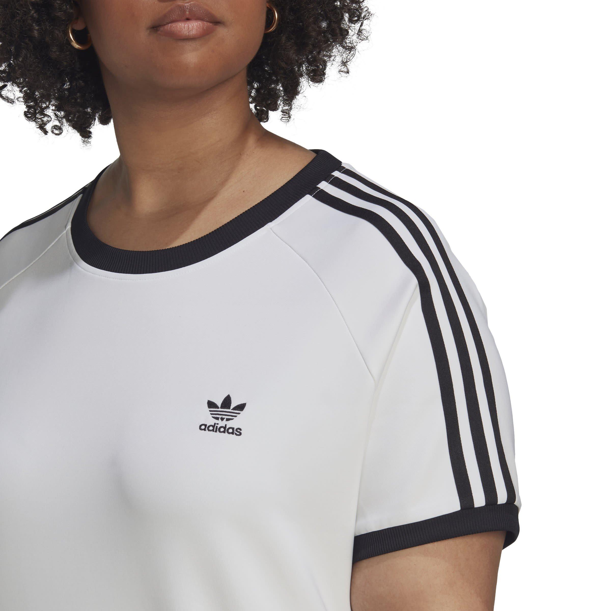 Branco - adidas Originals - Slim 3-Stripe T-Shirt - 4