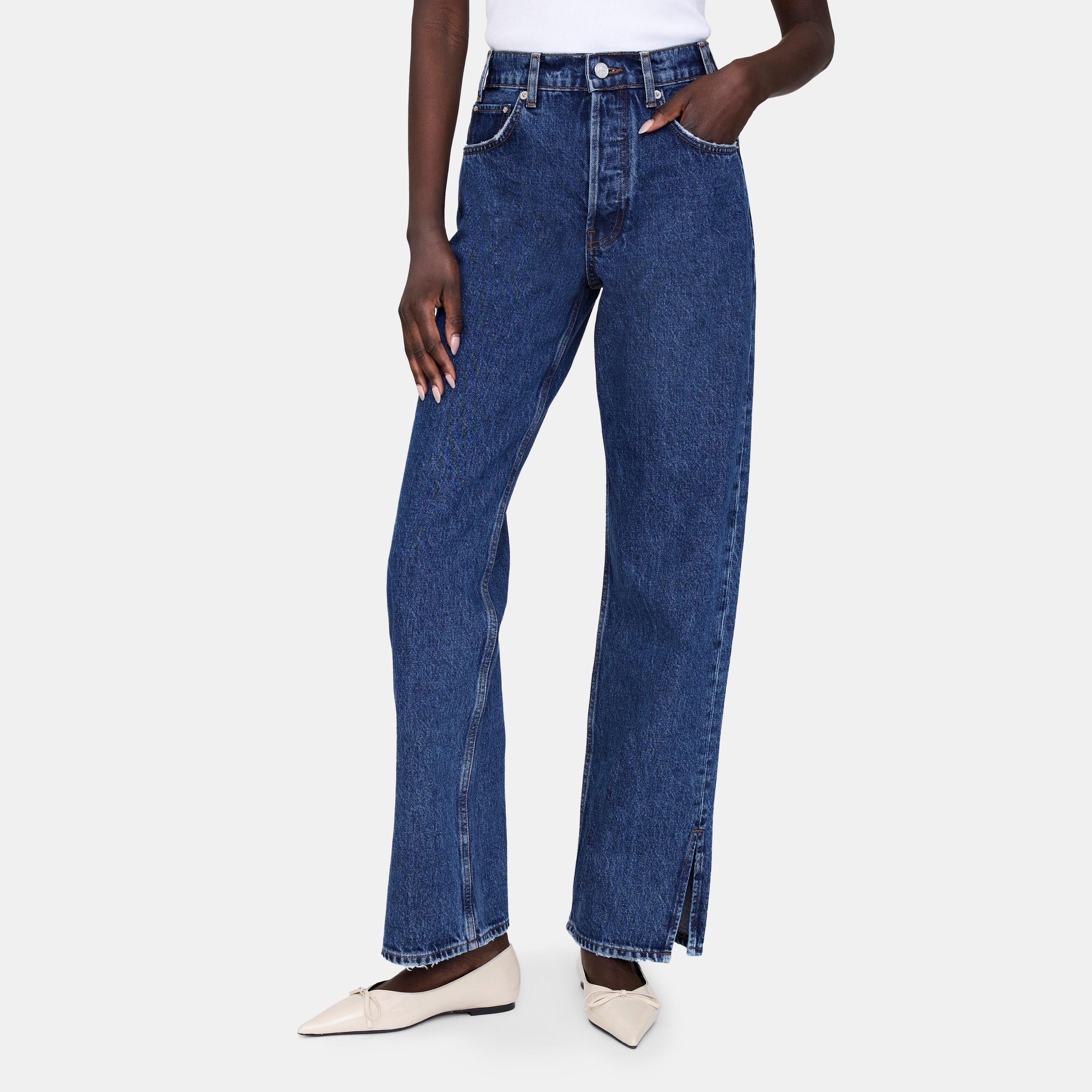 Washed Blue - Anine Bing - Women's Roy Straight Leg Jeans - 2