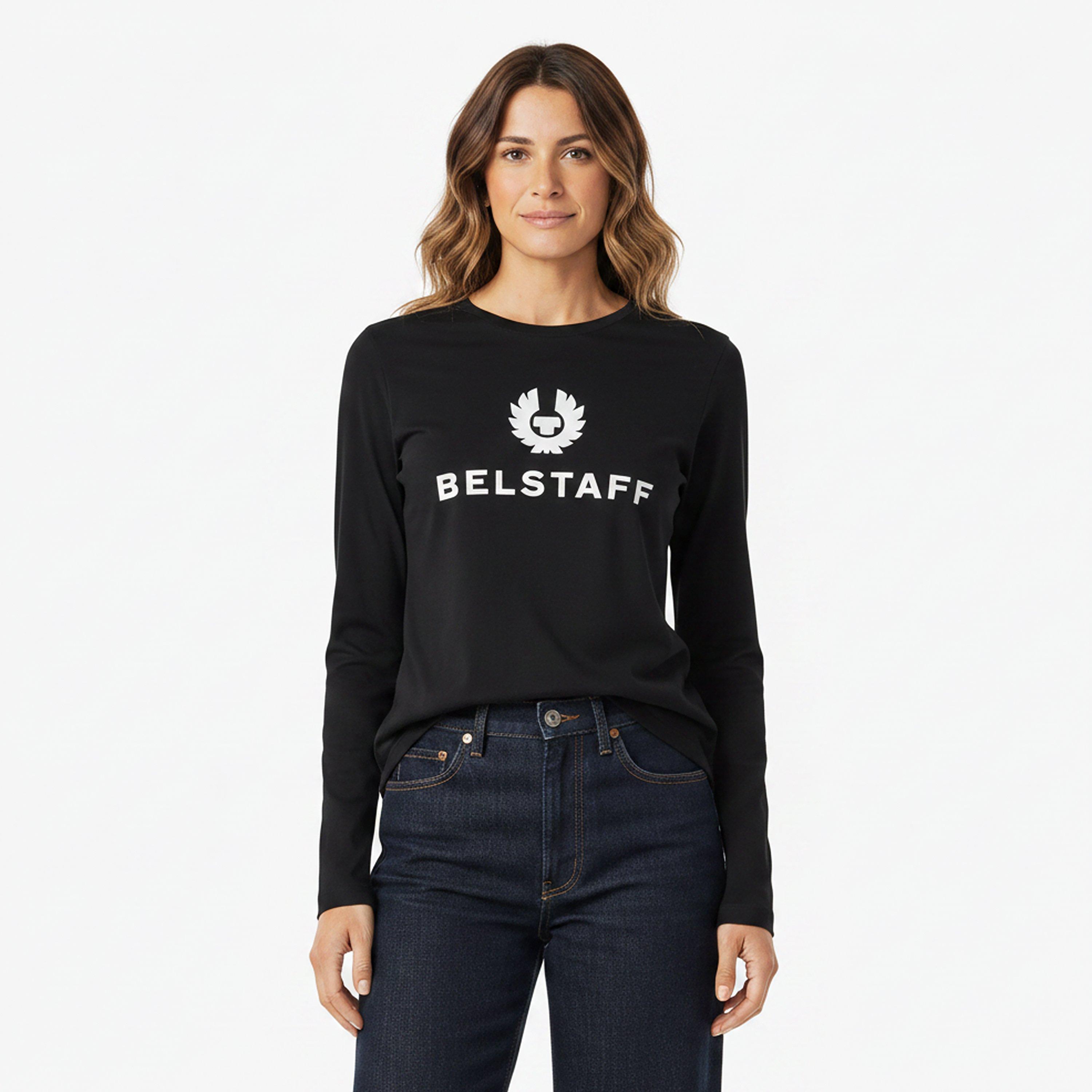BLACK - Belstaff - Women's Mariola Long Sleeve T-Shirt - 3