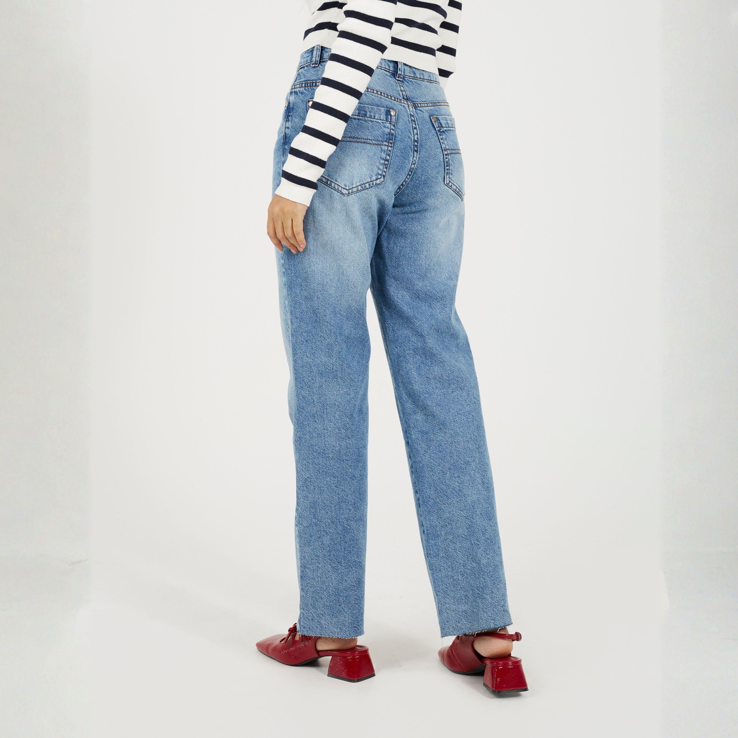 Lavage bleu moyen - Brave Soul - Womens Straight Leg Denim Jeans - 2