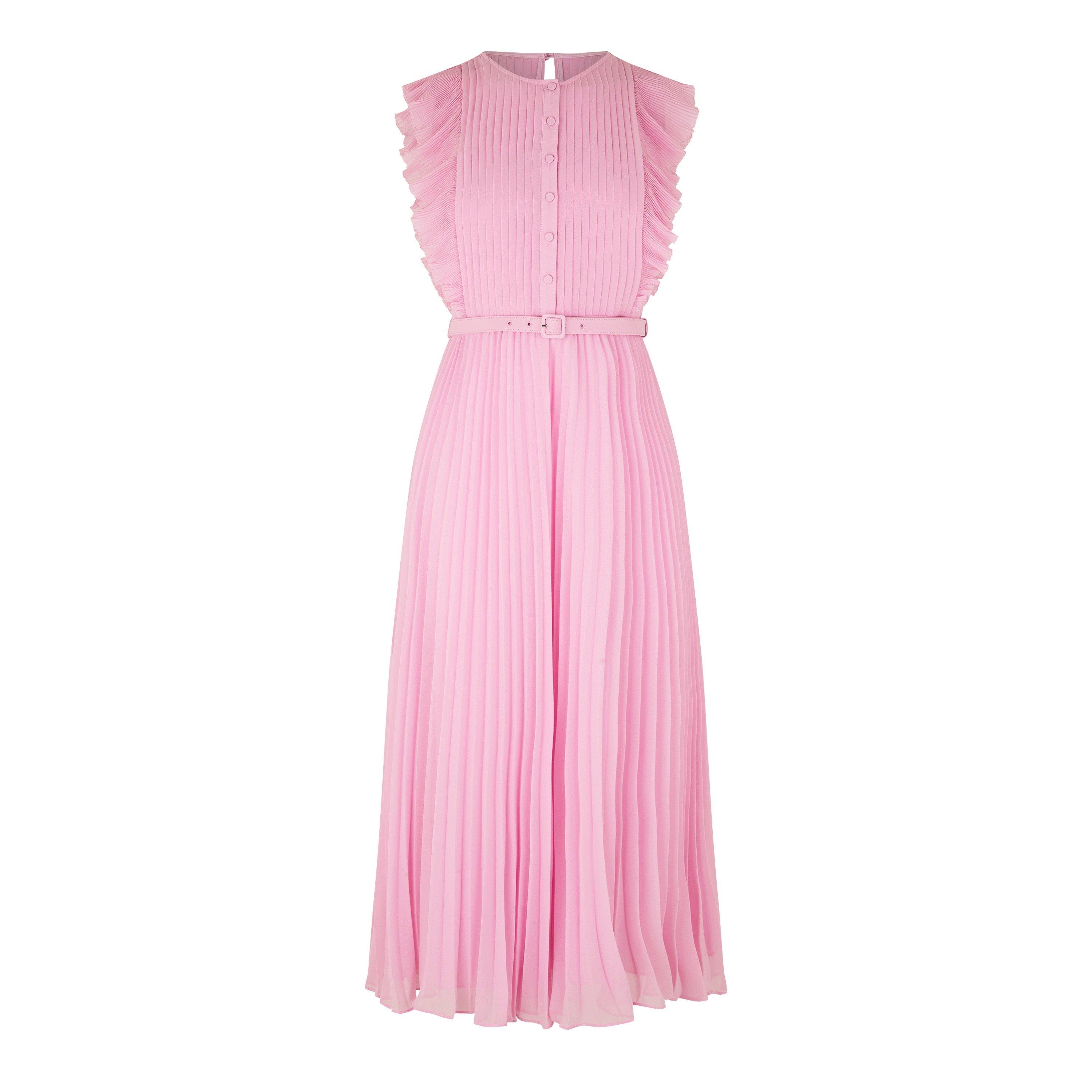 PINK - Self Portrait - Ruffle Midi Dress - 5