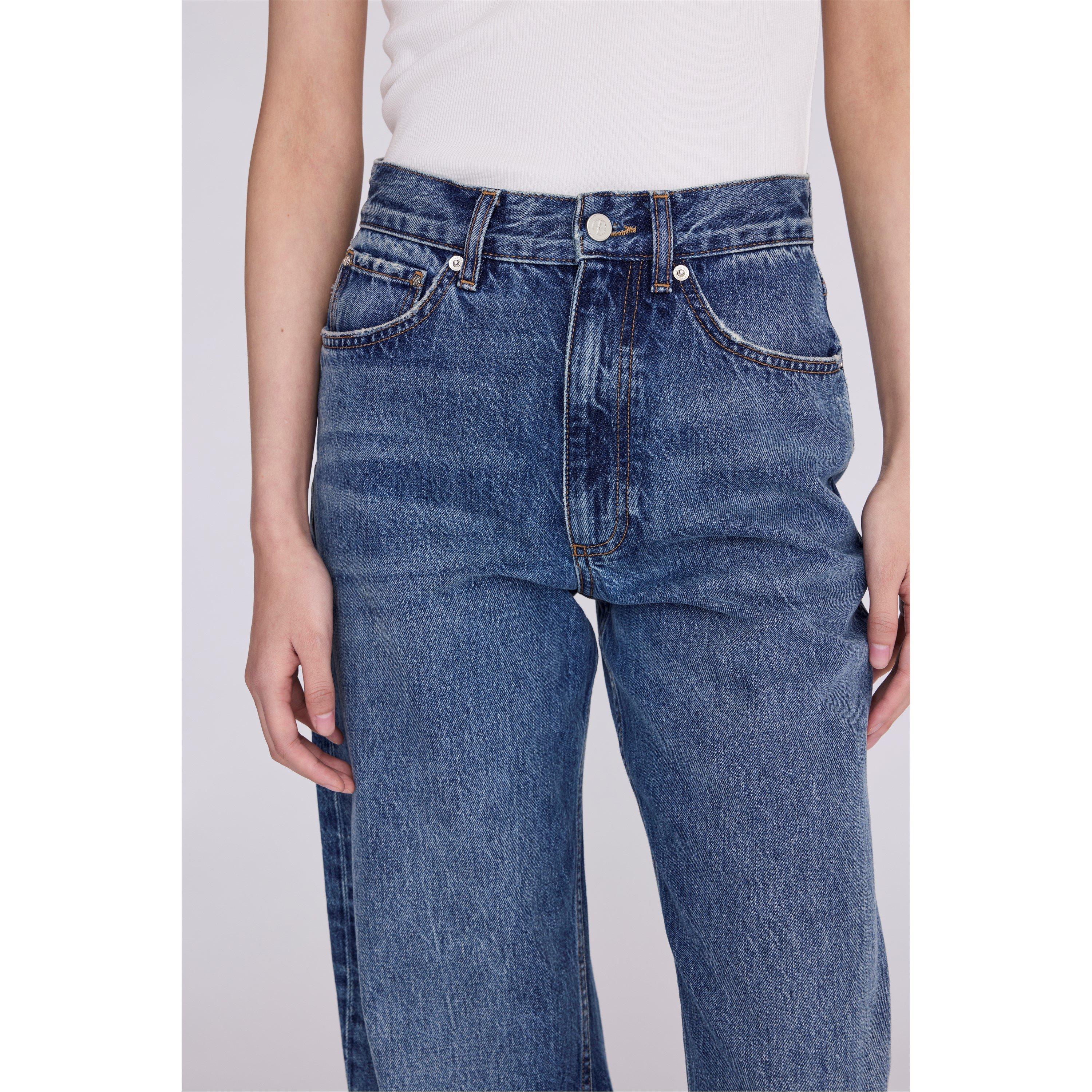Washed Blue - Anine Bing - Women's Brie Jean Straight Leg Jeans - 3