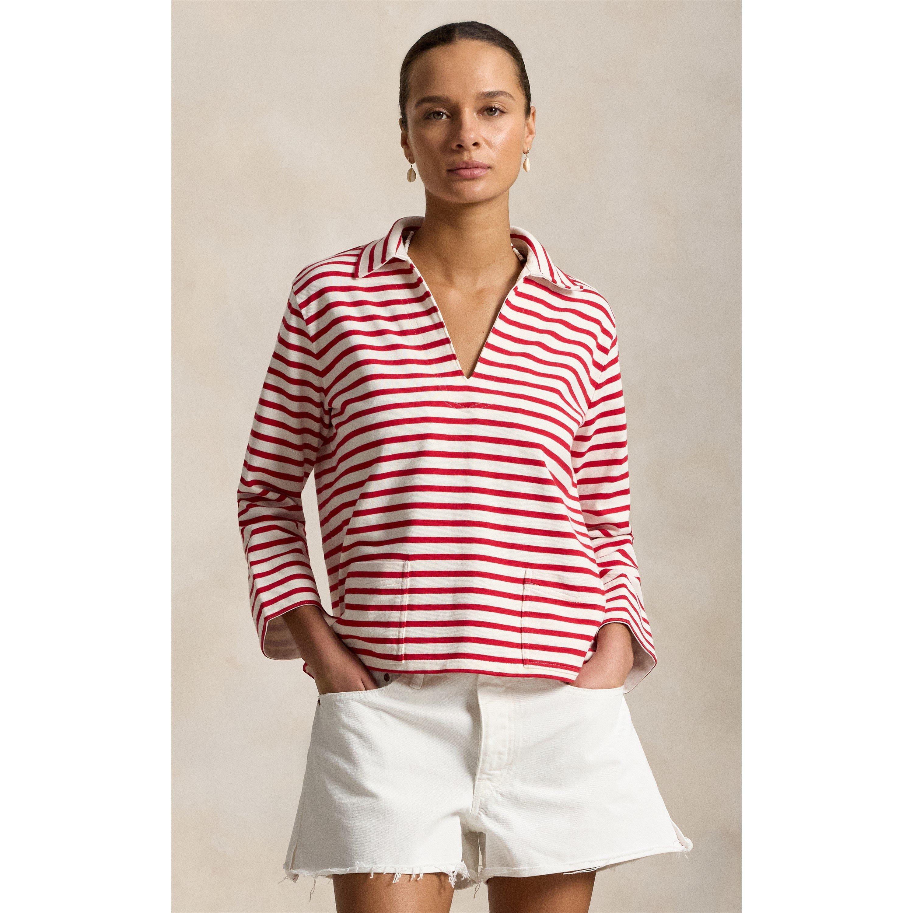 RED WHT - Polo Ralph Lauren - Womens Long Sleeve T-Shirt - 2