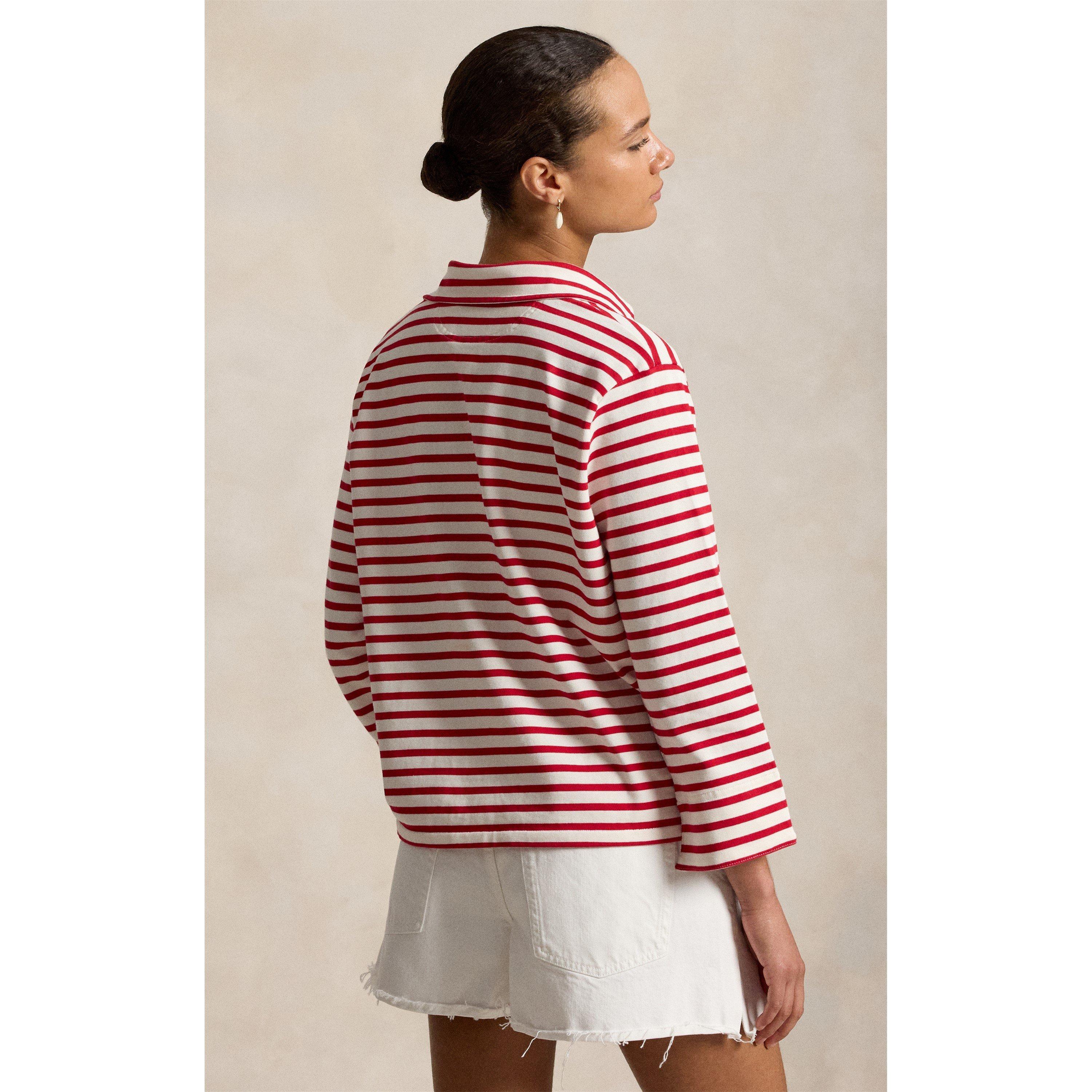 RED WHT - Polo Ralph Lauren - Womens Long Sleeve T-Shirt - 3