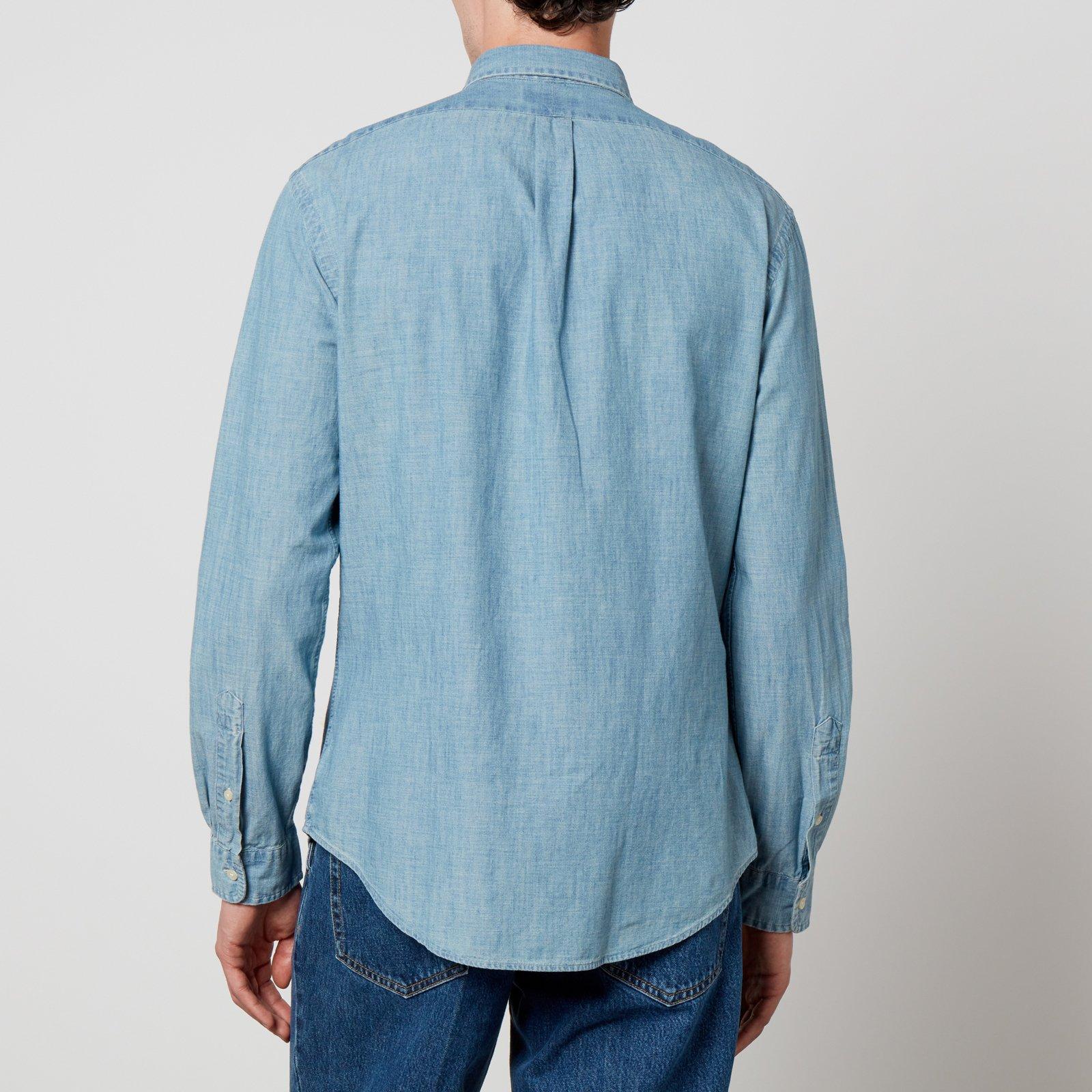Chambray - Ralph Lauren - Men's Long Sleeve Denim Shirt - 2