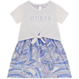 Guess T-Shirt mit metallischen Fäden Blau