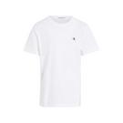Blanc éclatant - This reversible crew neck t-shirt is an exclusive garment from the new - Mini Badge T-Shirt - 1