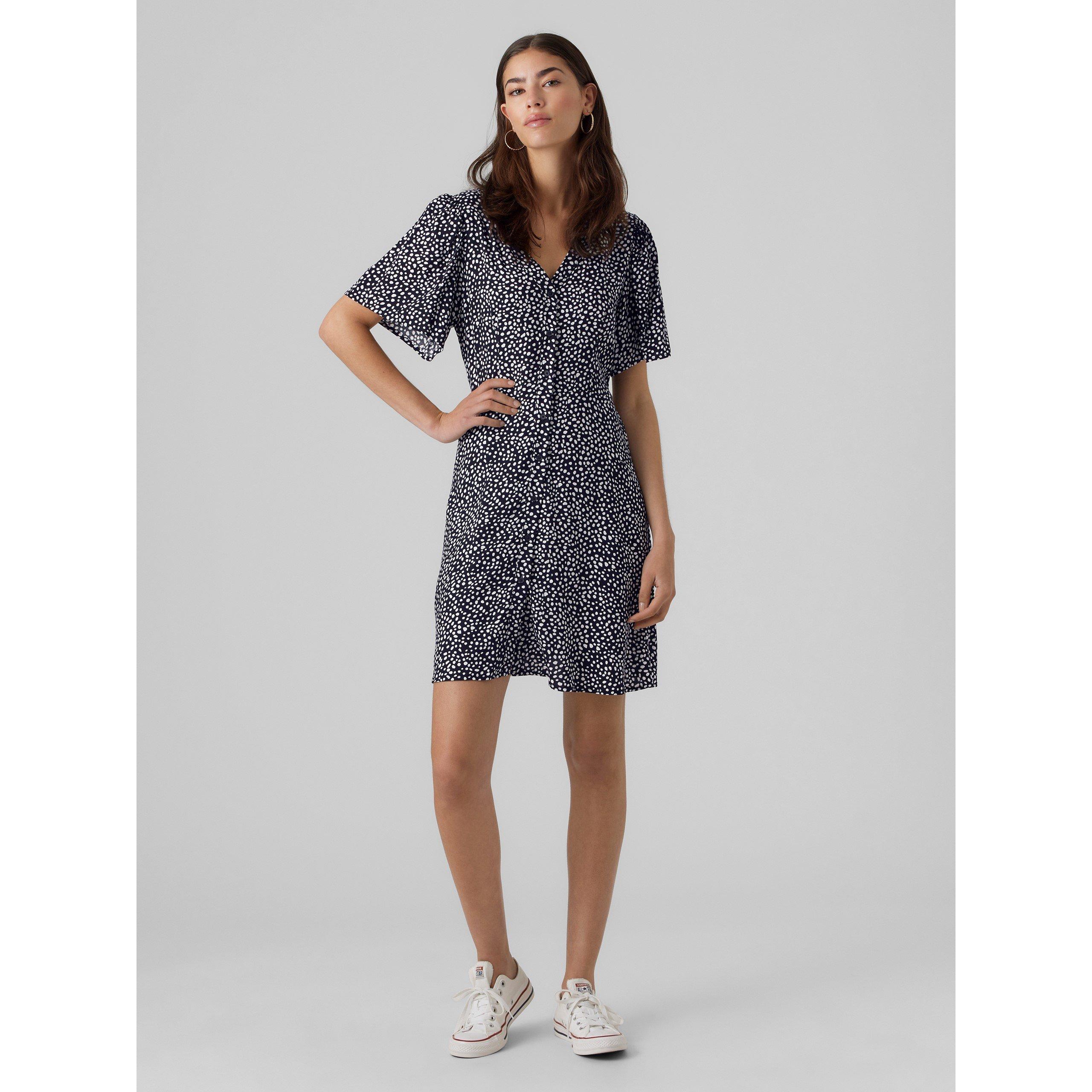 Navy Blazer dot - Vero Moda - Women's Alba Wrap Dress - 2