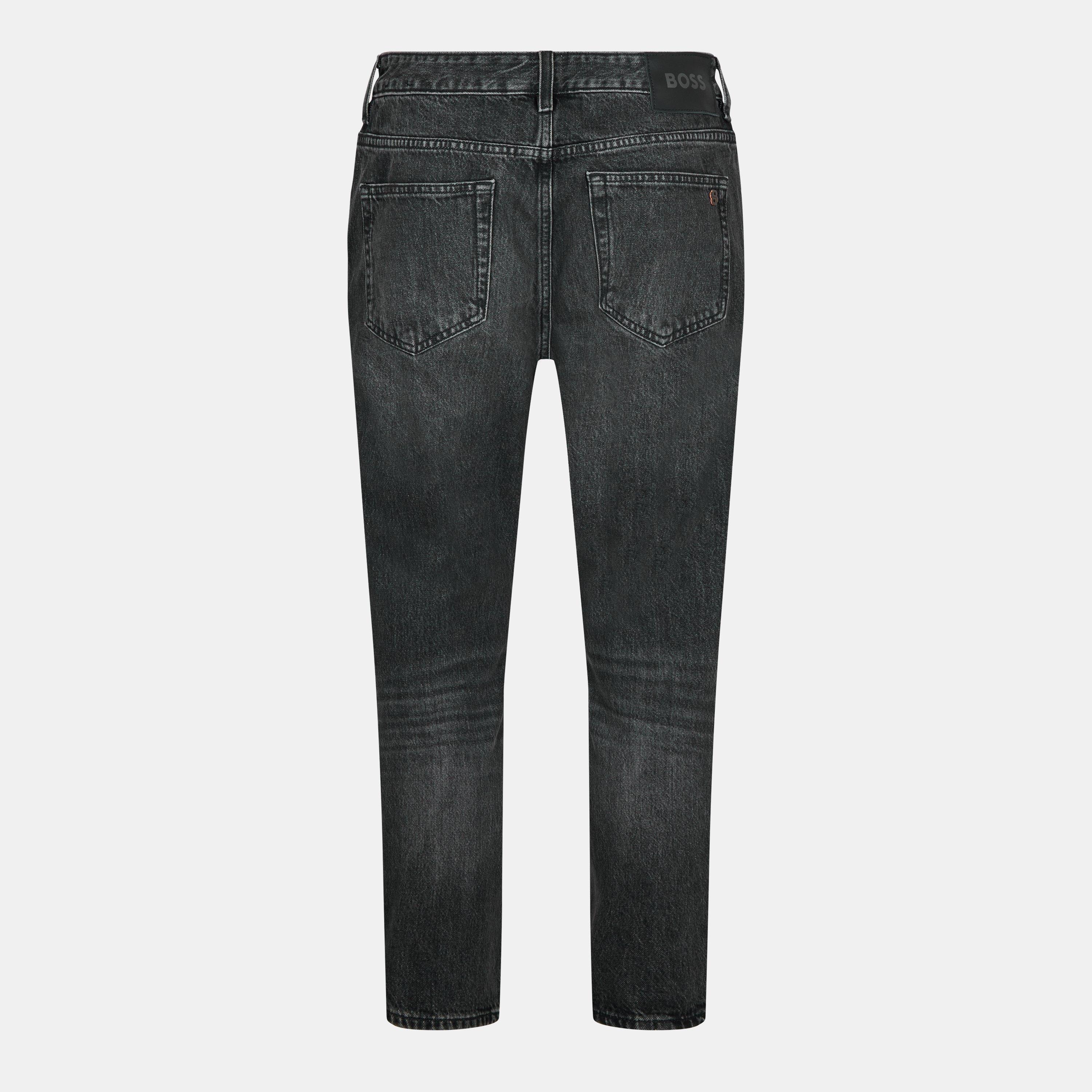 Dark Grey - Hugo - Anderson Regular Fit Jeans - 2